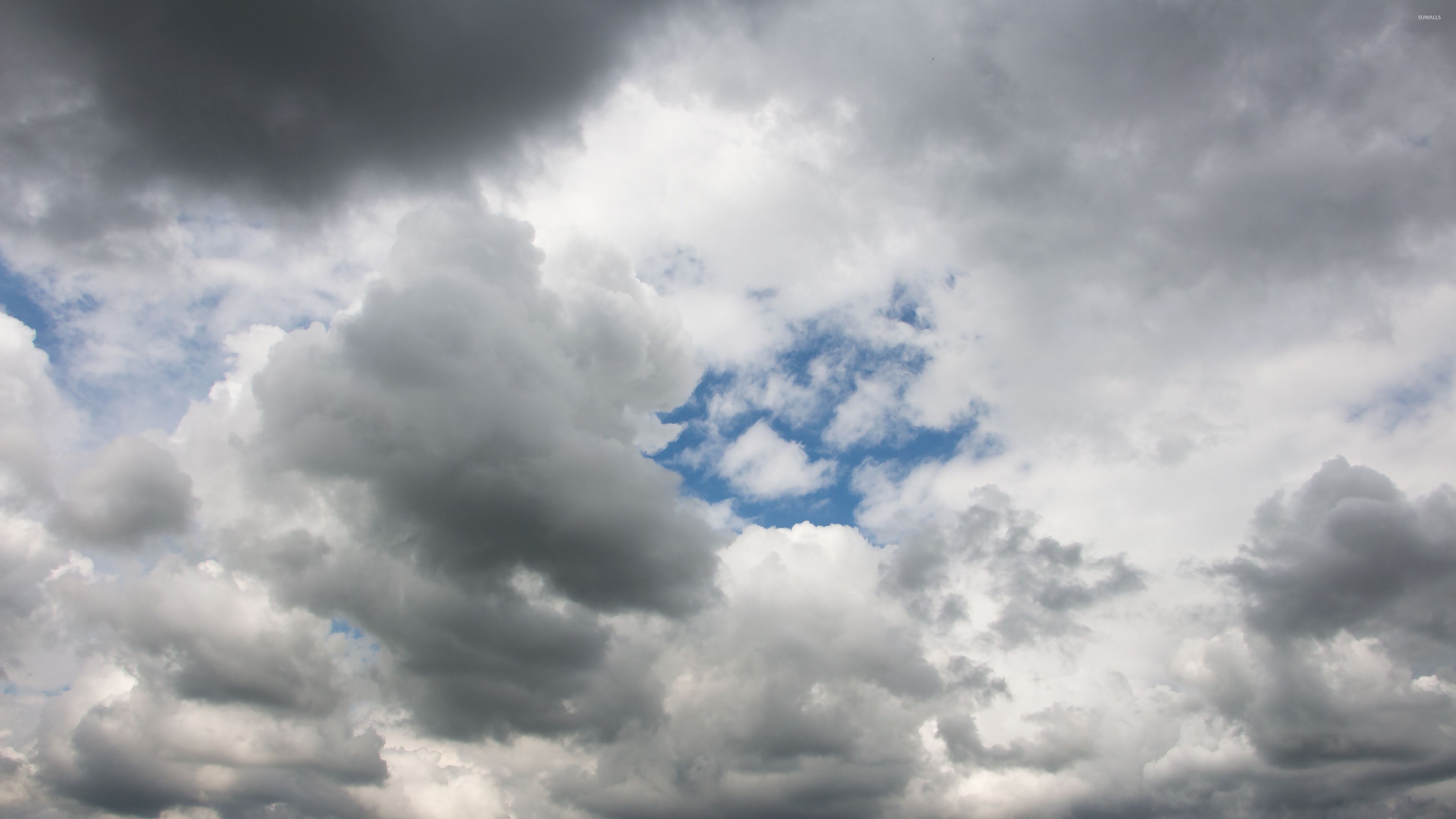 Gray Cloudy Sky, Moody cloud formations, Subdued atmosphere, Melancholic beauty, 3840x2160 4K Desktop