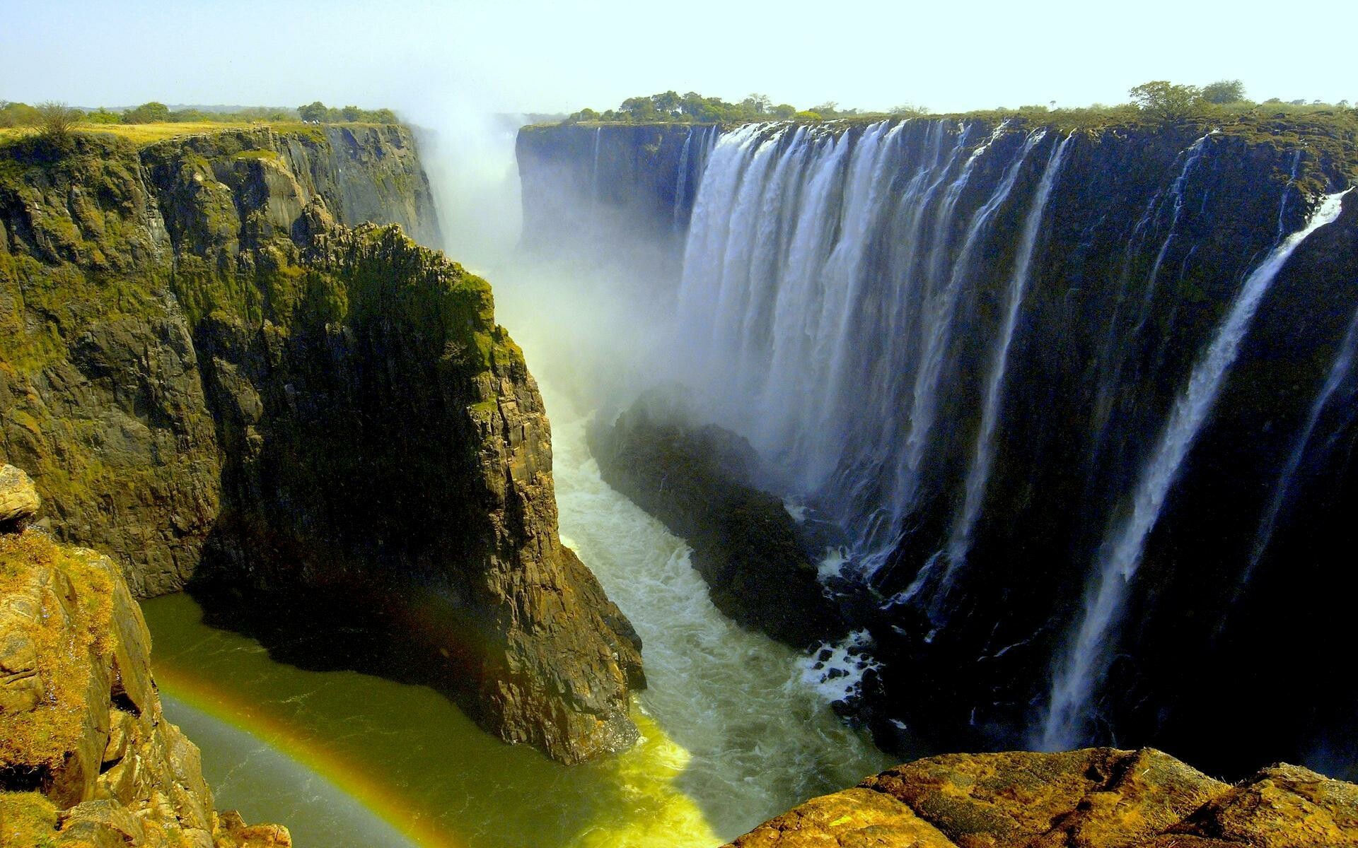 Victoria Falls, Natural wonder, Beautiful scenery, Travel destination, 1920x1200 HD Desktop