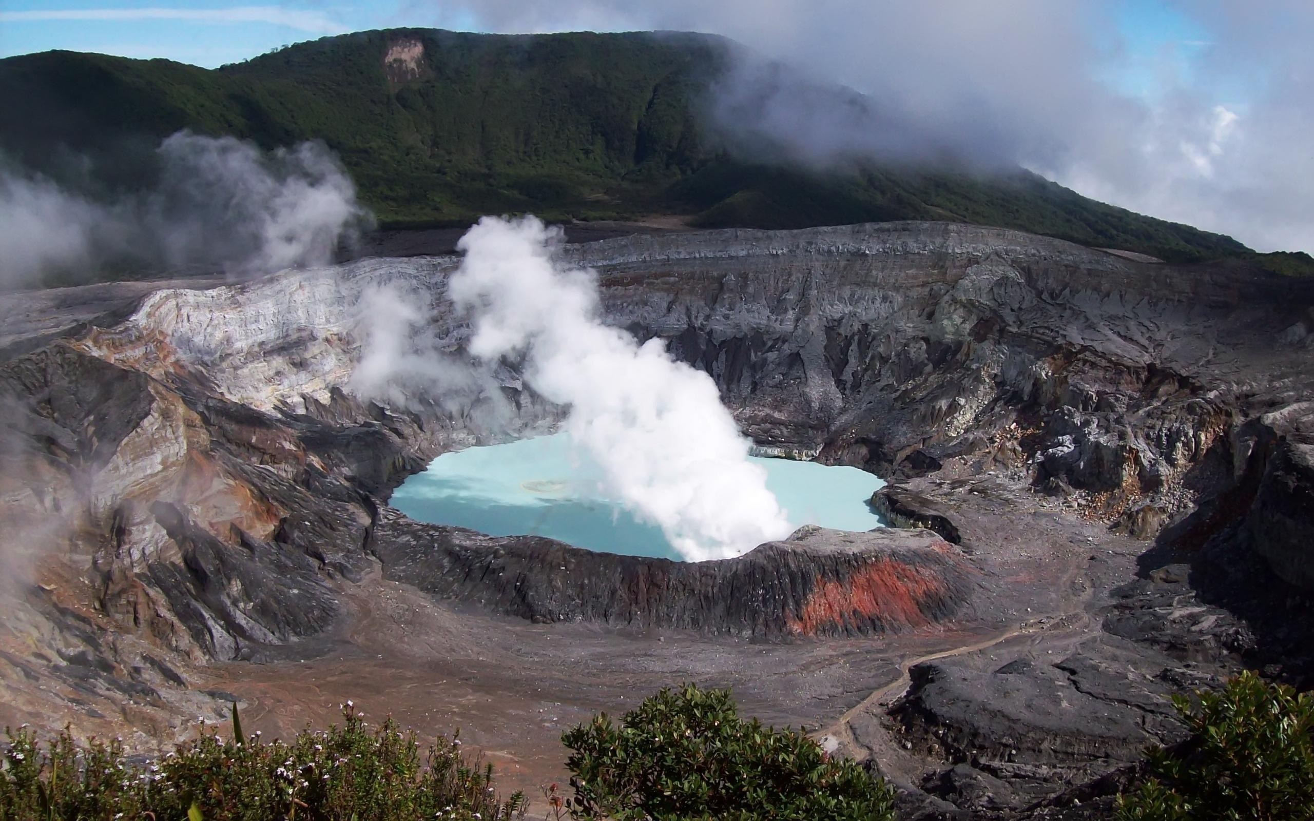 Poas National Park, Wallpaper, Crater lake, Wallpaper crater, 2560x1600 HD Desktop