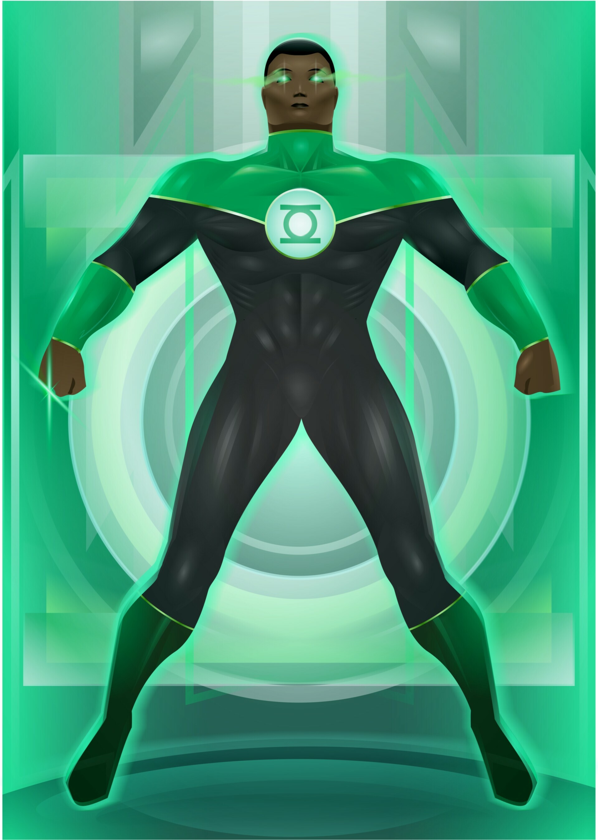 John Stewart, Green Lantern Wallpaper, 1920x2700 HD Phone