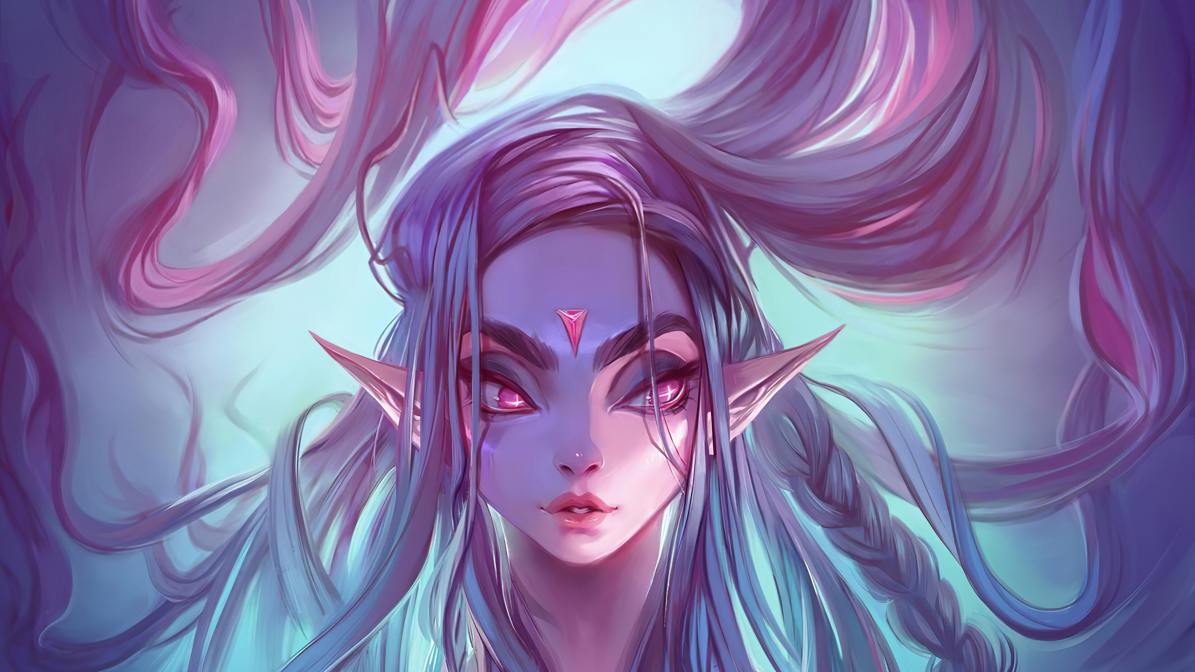 Ultra HD elf, Ethereal beauty, Elvish grace, Captivating fantasy, 3840x2160 4K Desktop