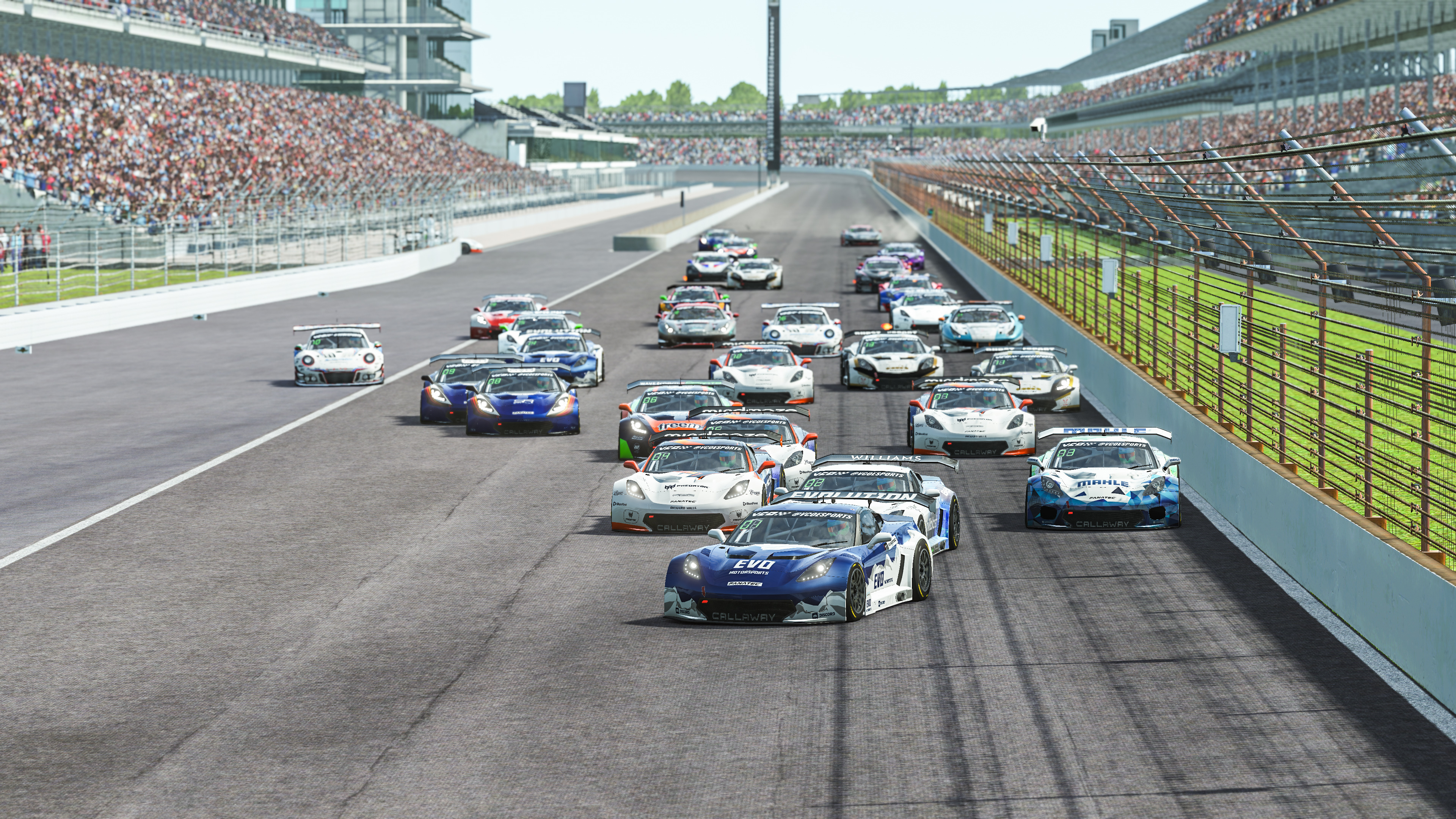 Indianapolis Motor Speedway, Jordan and Jajovski, Rfactor 2 GT pro series, VCO, 3840x2160 4K Desktop