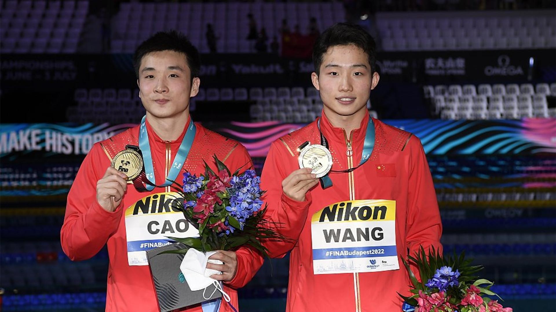 Les chinois Wang Zongyuan et Cao Yuan, Championnats du Monde, 1920x1080 Full HD Desktop