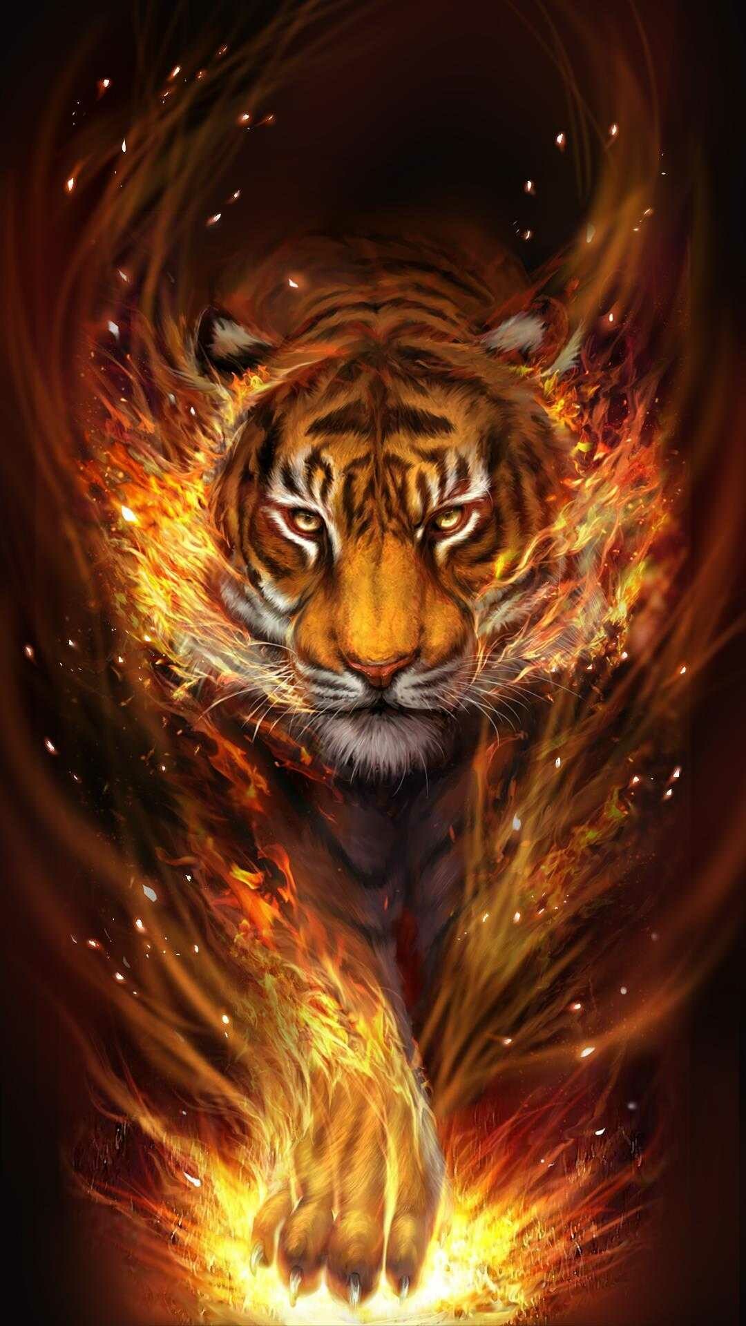 Cool tiger wallpaper, Vobss, 1080x1920 Full HD Phone