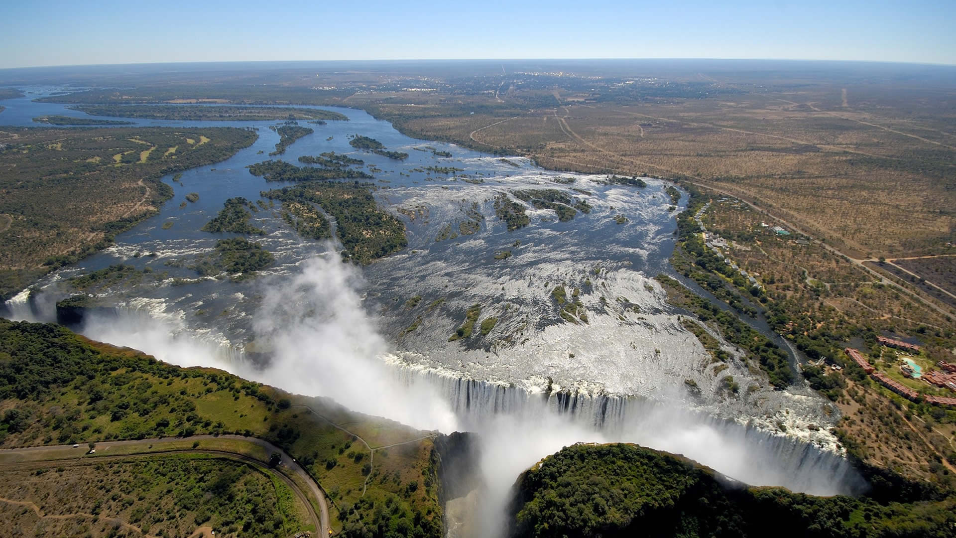 The Zambezi, Victoria Falls, Zimbabwe, Africa, 1920x1080 Full HD Desktop