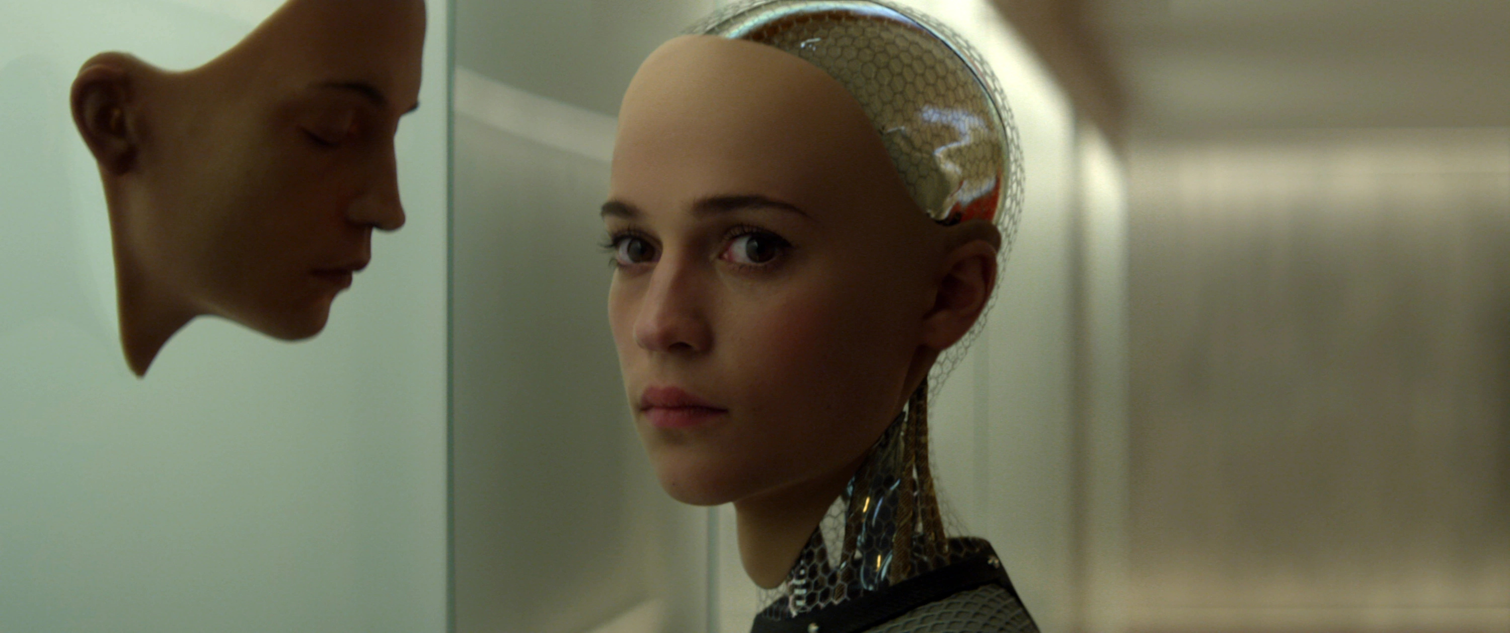 Ex Machina, Blu-ray release, Must-watch movie, Stunning visuals, 3000x1260 Dual Screen Desktop