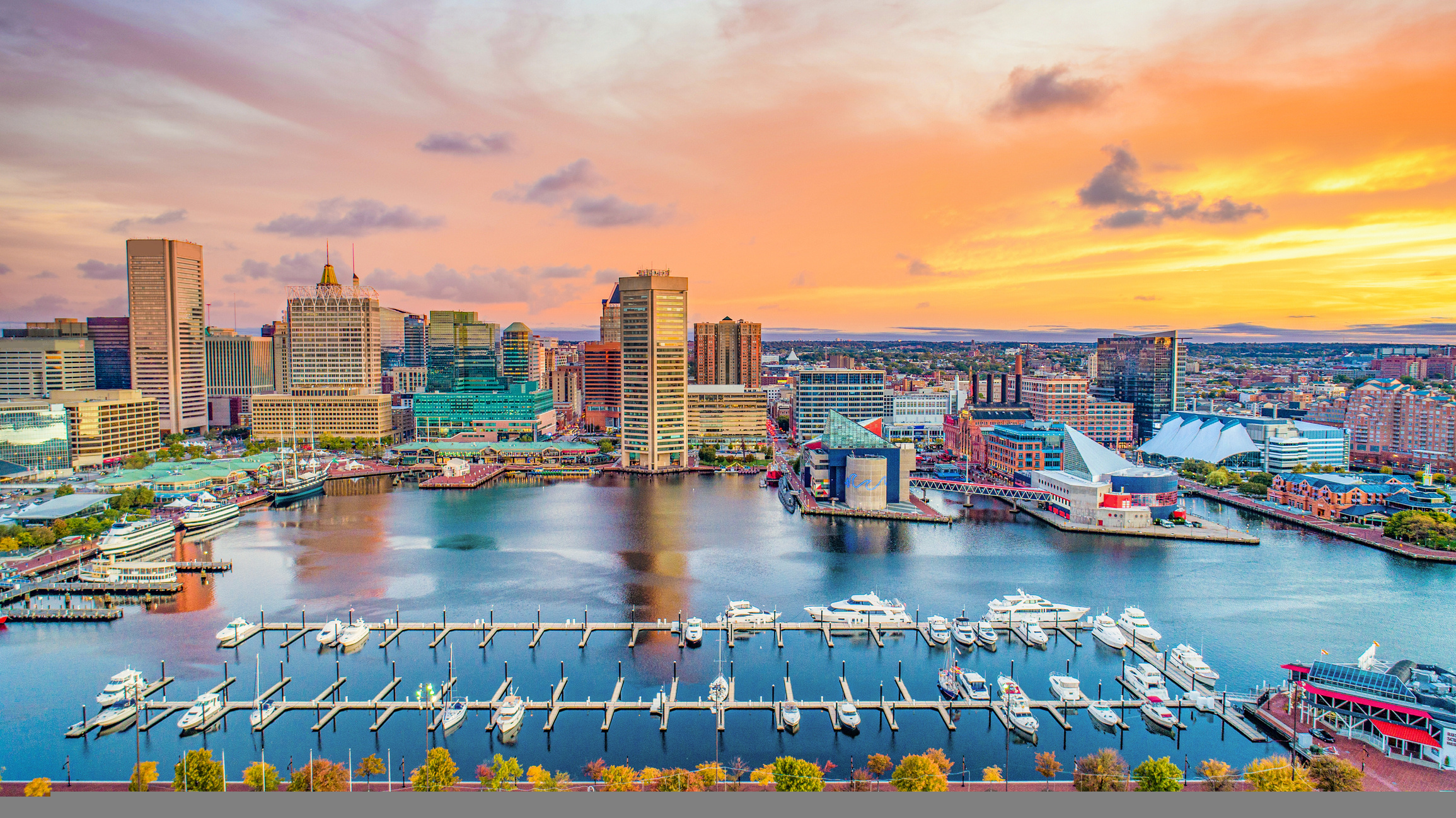 Baltimore Skyline, Livability factors, Southern Management, Quality of life, 2310x1300 HD Desktop