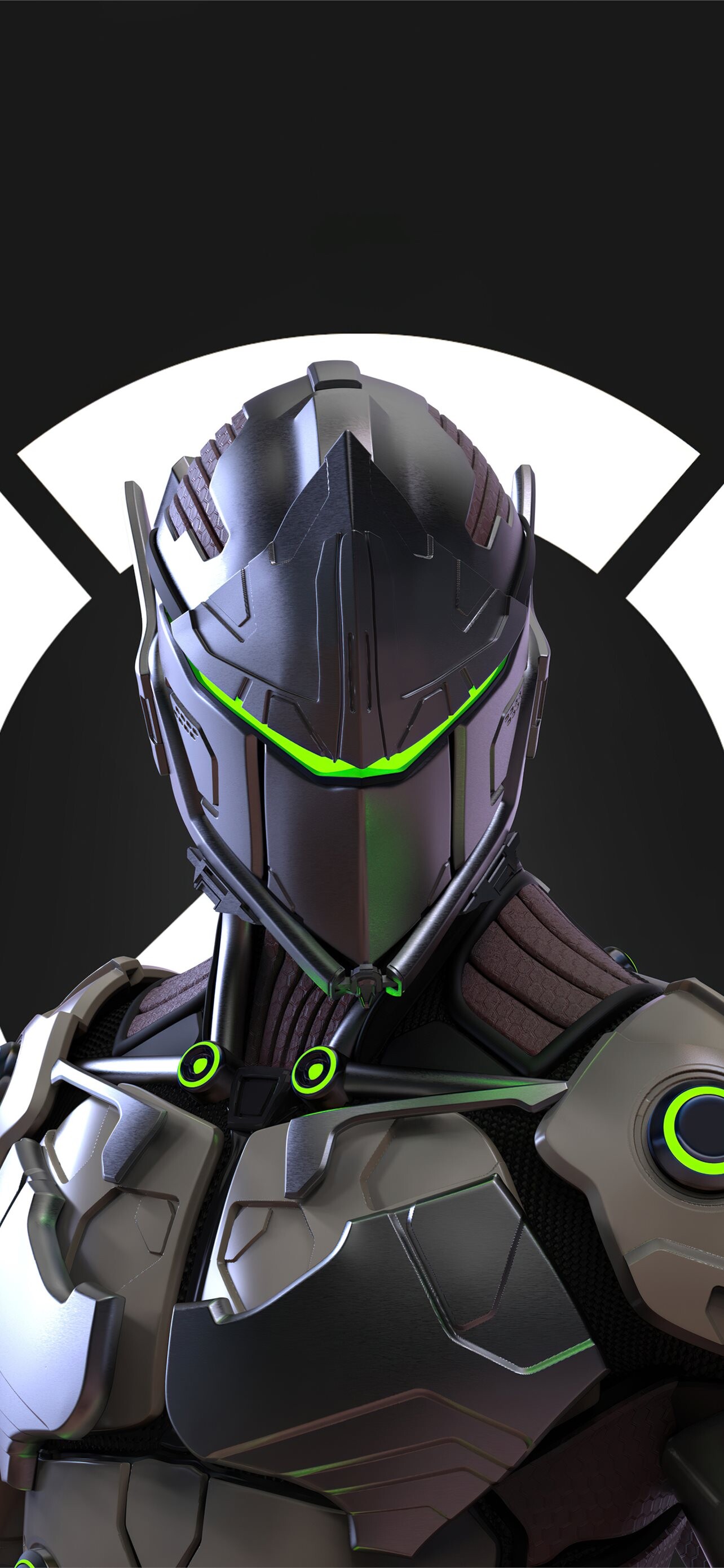 Genji, Overwatch ninja, Redesigned hero, iPhone wallpapers, 1290x2780 HD Phone