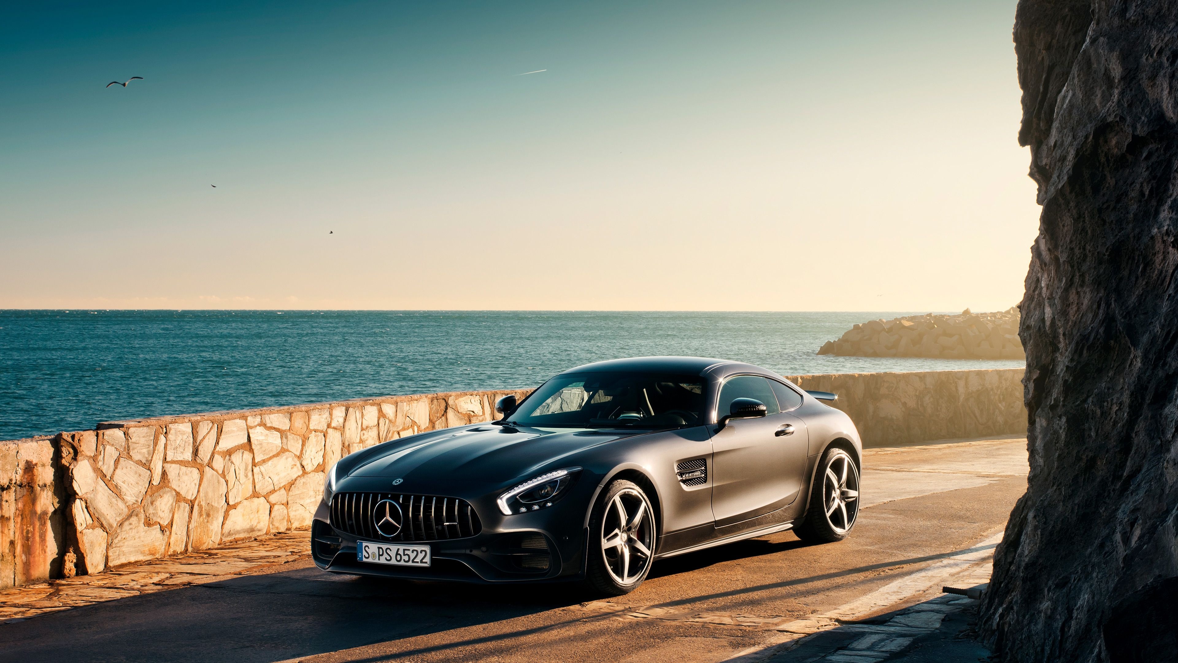 V8 BiTurbo, Mercedes-Benz AMG GT Wallpaper, 3840x2160 4K Desktop