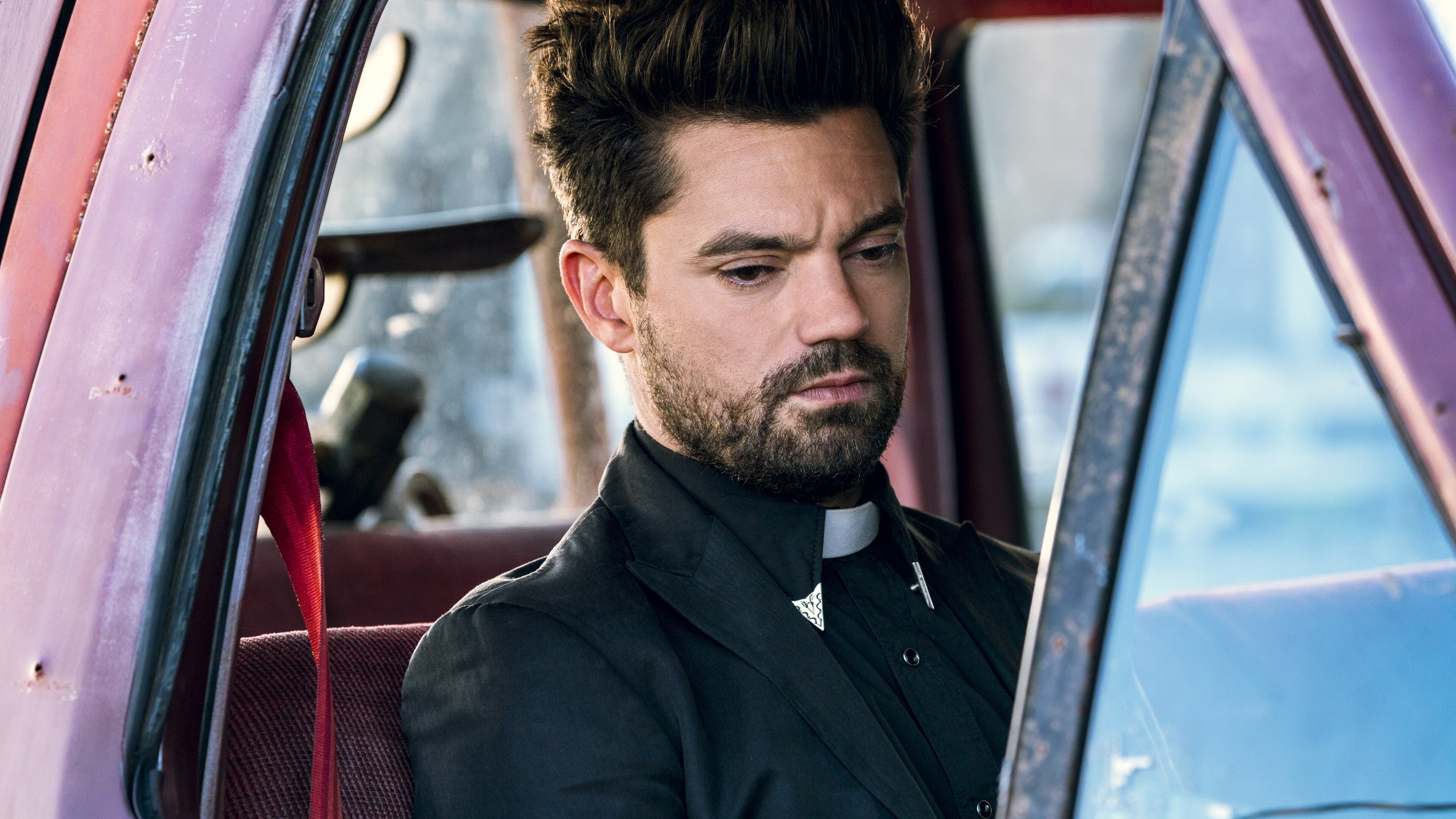 Dominic Cooper, Preacher TV series, Season 3, 4K HD wallpapers, 3840x2160 4K Desktop