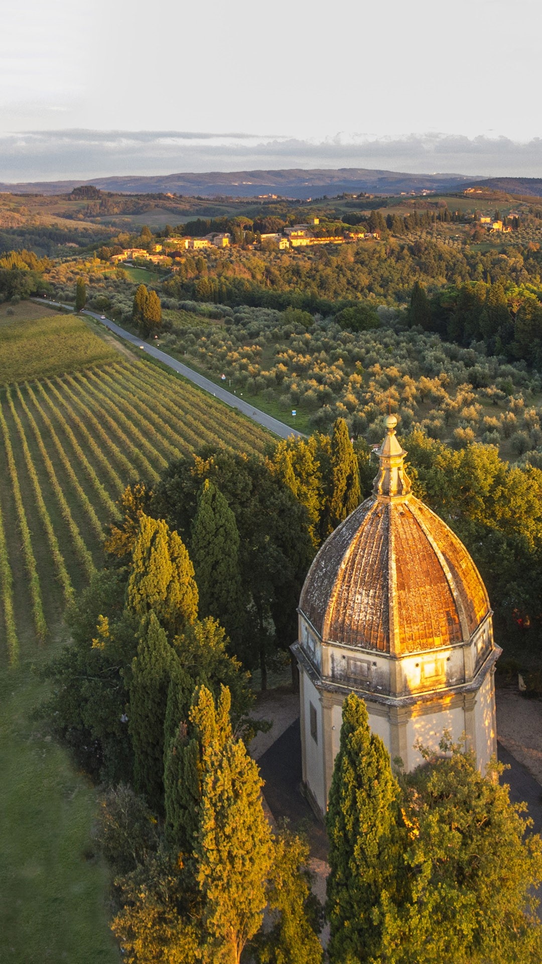 Semifonte chapel, Petrognano locality, Barberino Val Delsa, Tuscany Italy, 1080x1920 Full HD Phone