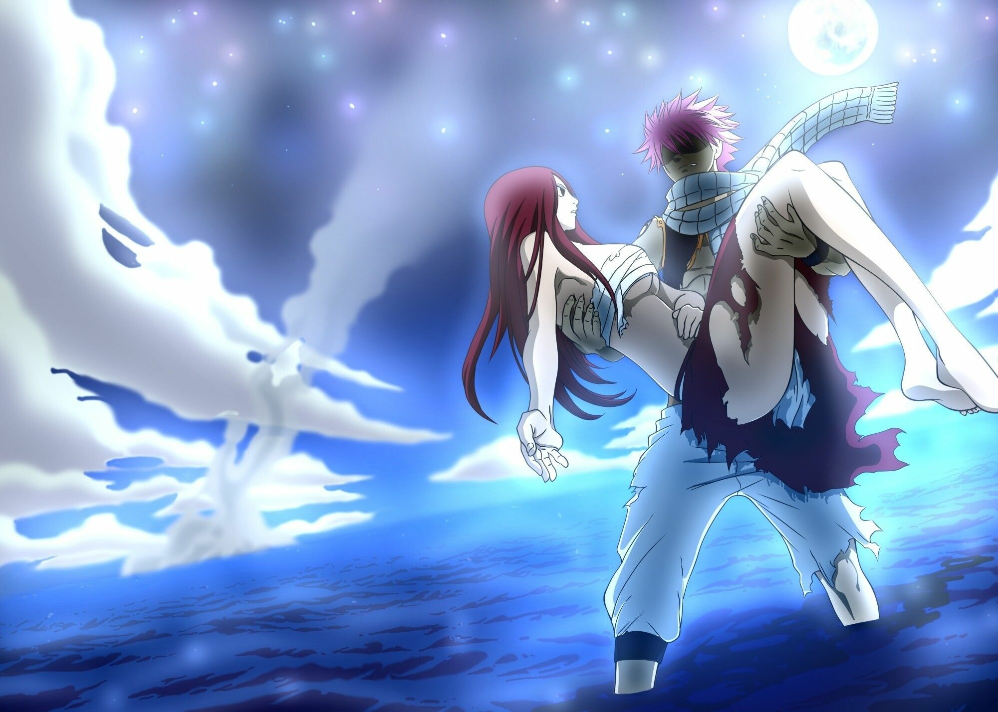 Natsu and Erza, Fairy Tail Wallpaper, 2000x1430 HD Desktop