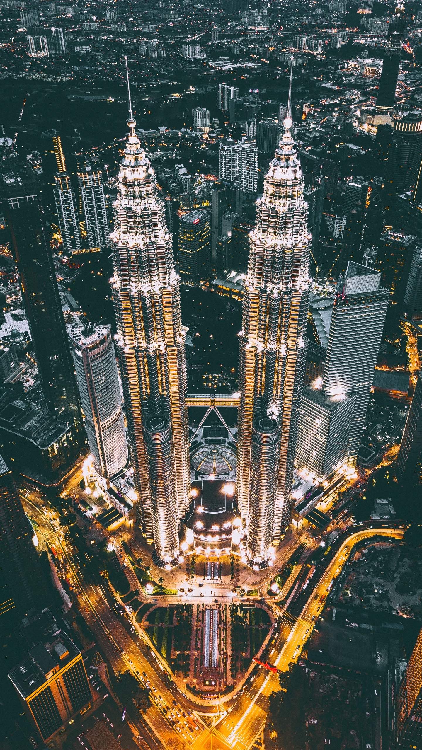 Petronas Towers, Malaysia Wallpaper, 1440x2560 HD Phone