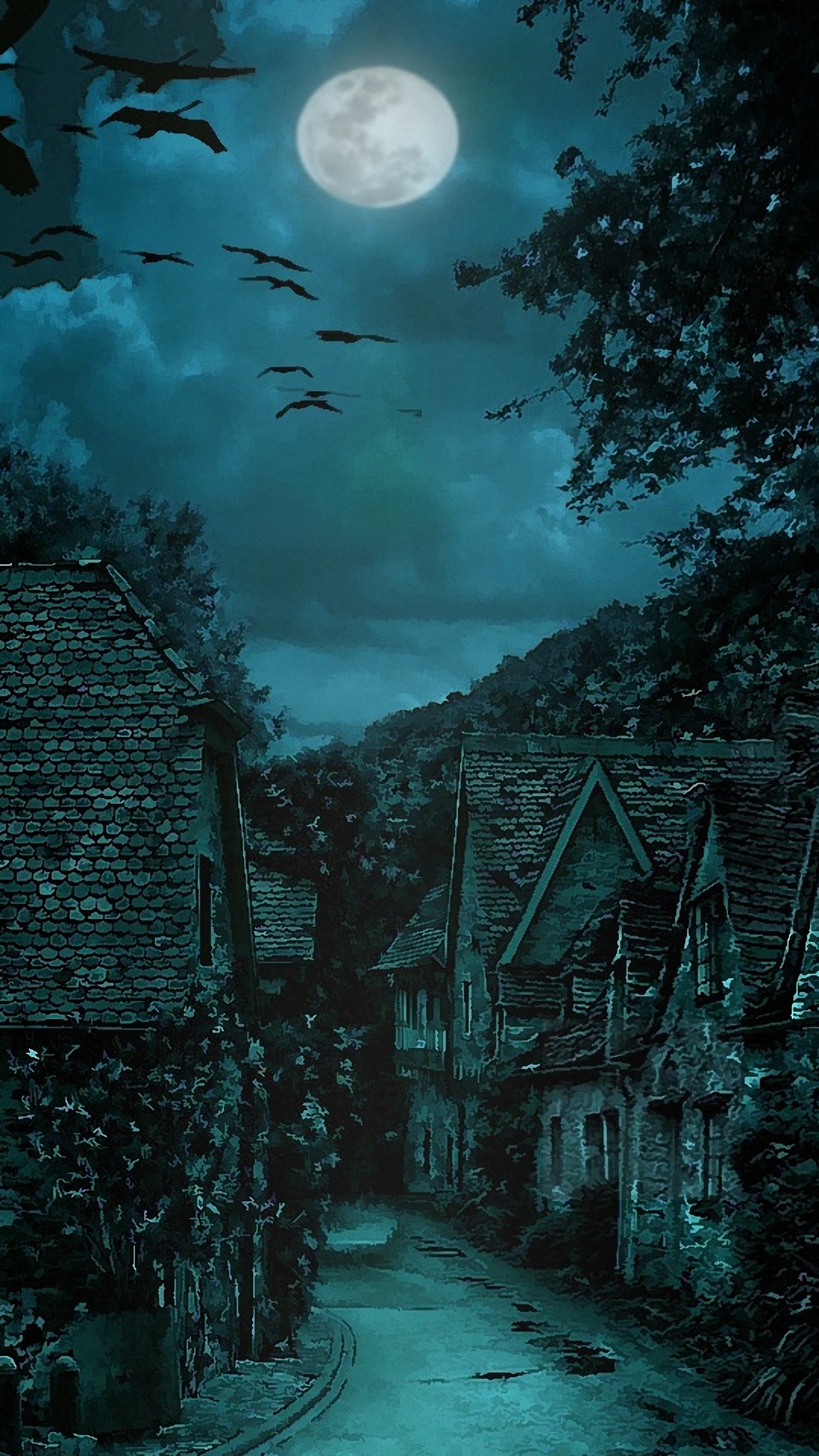 Dark village ambiance, LG G4 wallpaper, Stunning visuals, Immersive experience, 1440x2560 HD Phone