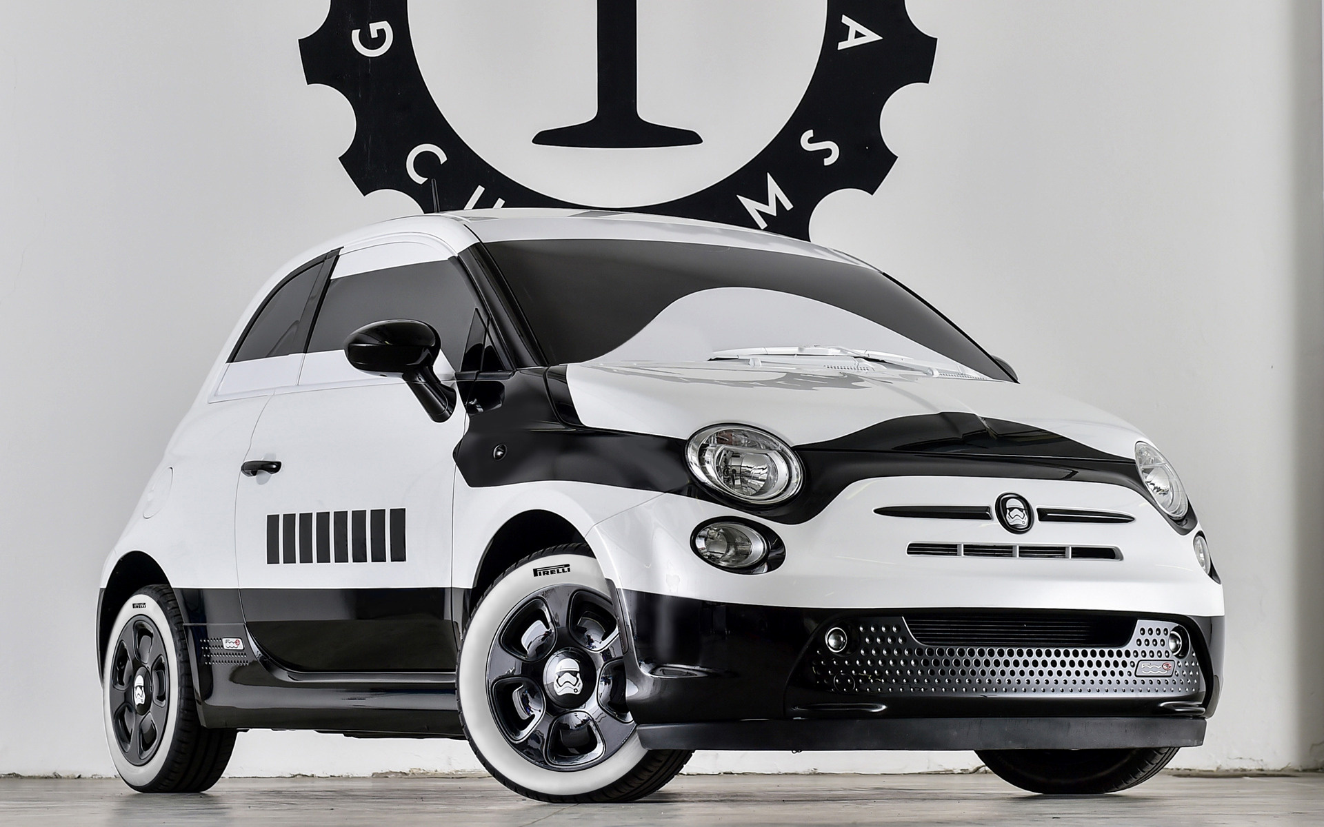 Stormtrooper Edition, Fiat 500E Wallpaper, 1920x1200 HD Desktop