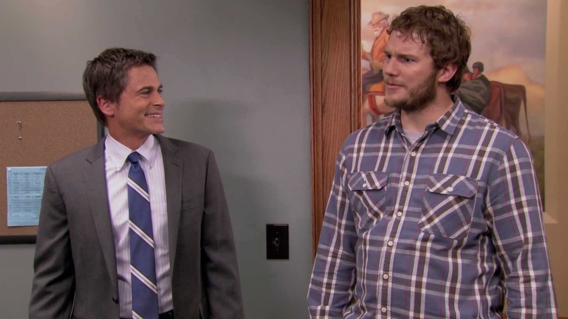 Rob Lowe, Chris Pratt, Parks & Rec, 1920x1080 Full HD Desktop