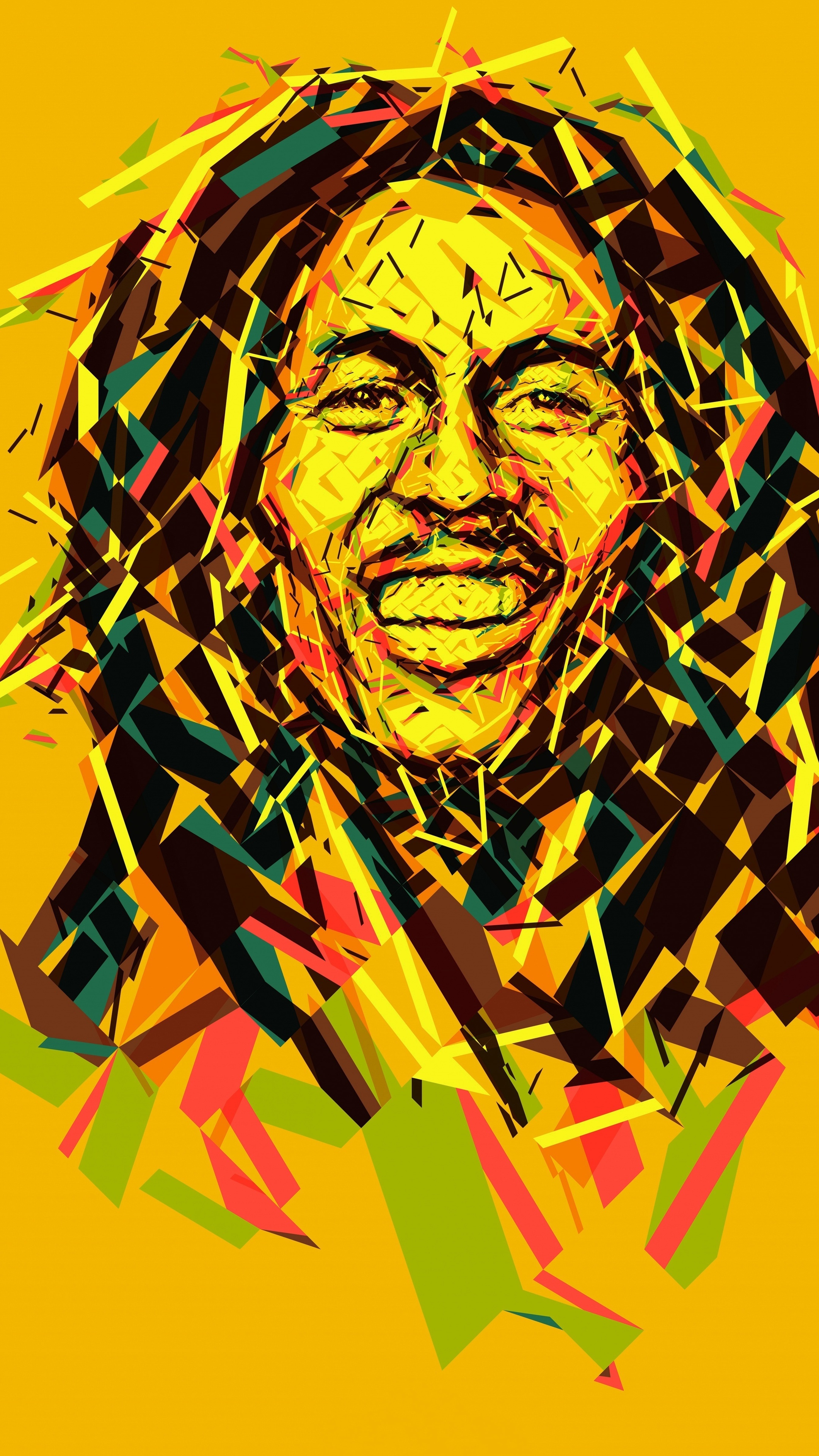 Bob Marley, Abstract artwork, 8K excellence, Visual wonder, 2160x3840 4K Phone