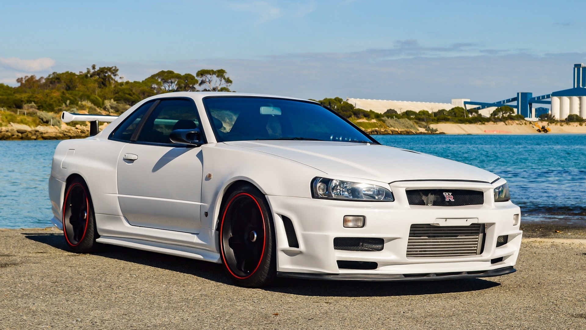 R34 Godzilla, Skyline Car Wallpaper, 1920x1080 Full HD Desktop