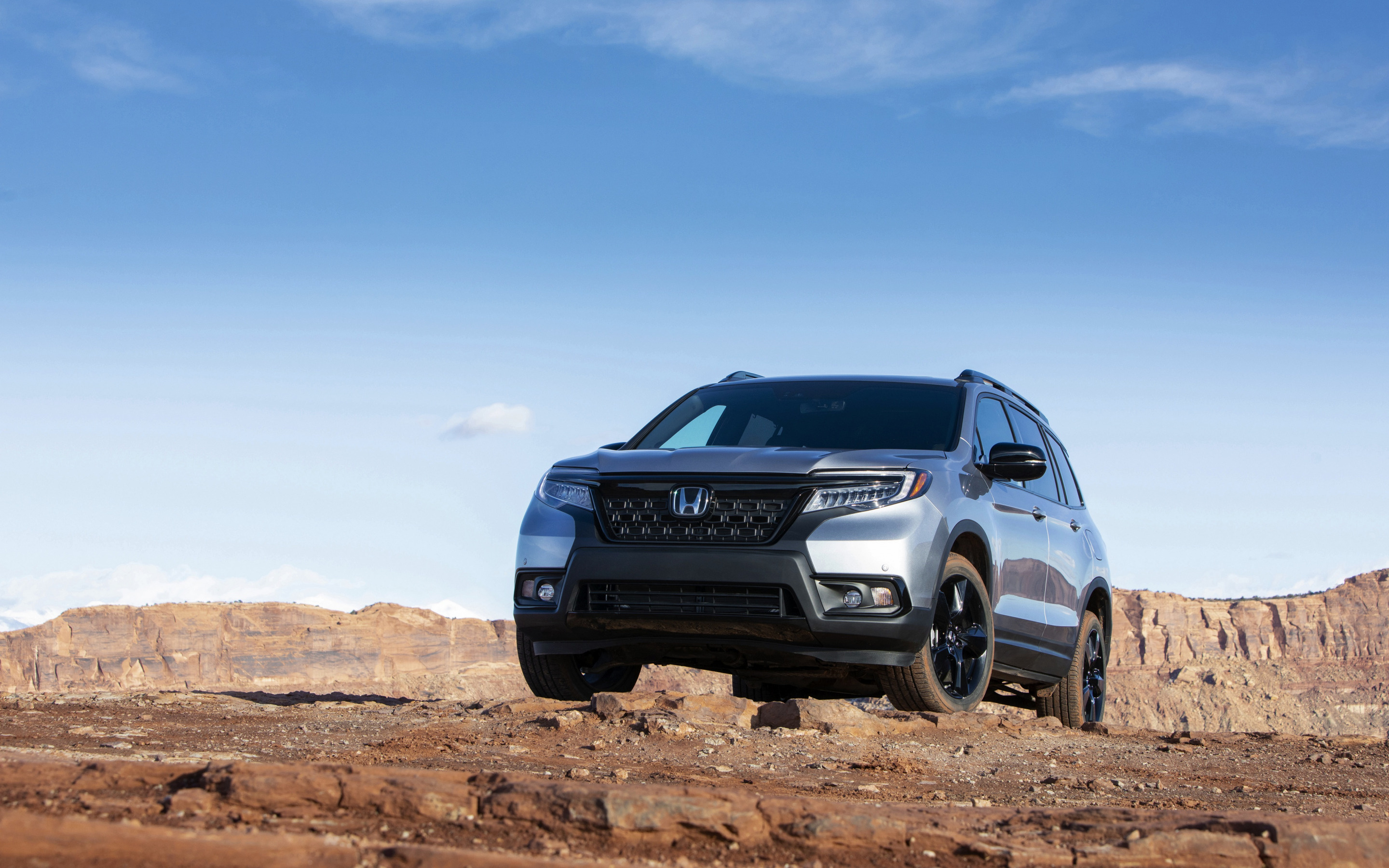 Honda Passport, Japanese SUV wallpapers, Gray exterior, High-resolution images, 2880x1800 HD Desktop