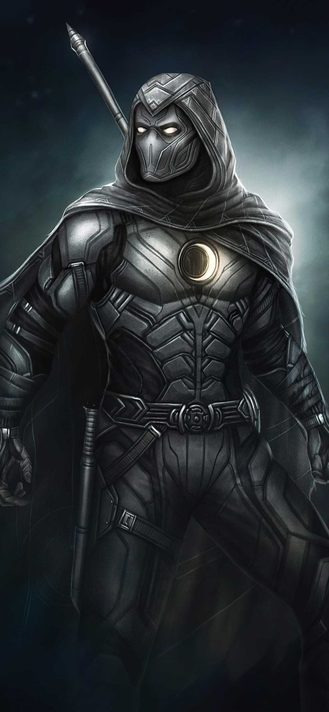 Moon Knight, Unique wallpaper, Marvel TV series,Dark and intriguing, 1080x2340 HD Phone