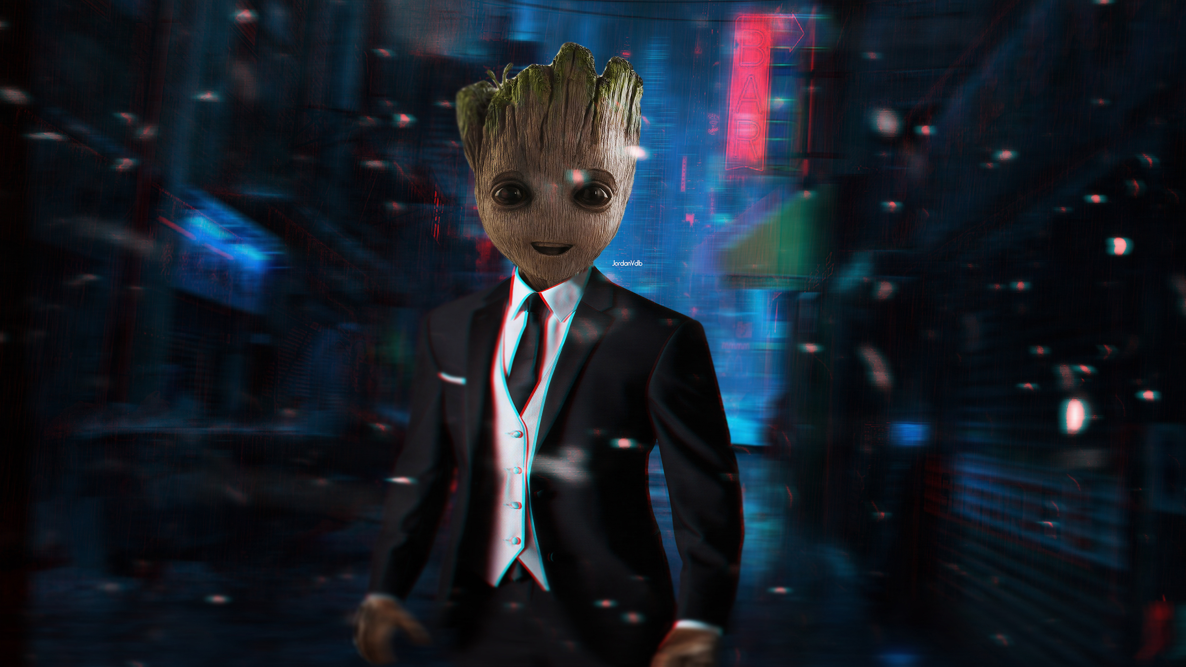 Meeting Baby Groot wallpaper, 1600x1200 resolution, High definition, Marvel Studios, 3840x2160 4K Desktop