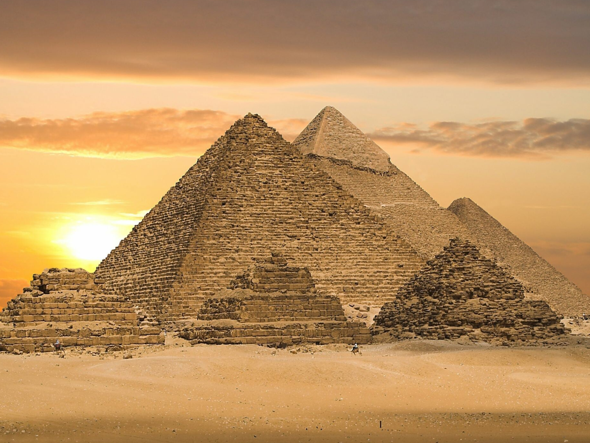 Great Pyramids, Seven Wonders Wallpaper, 2050x1540 HD Desktop