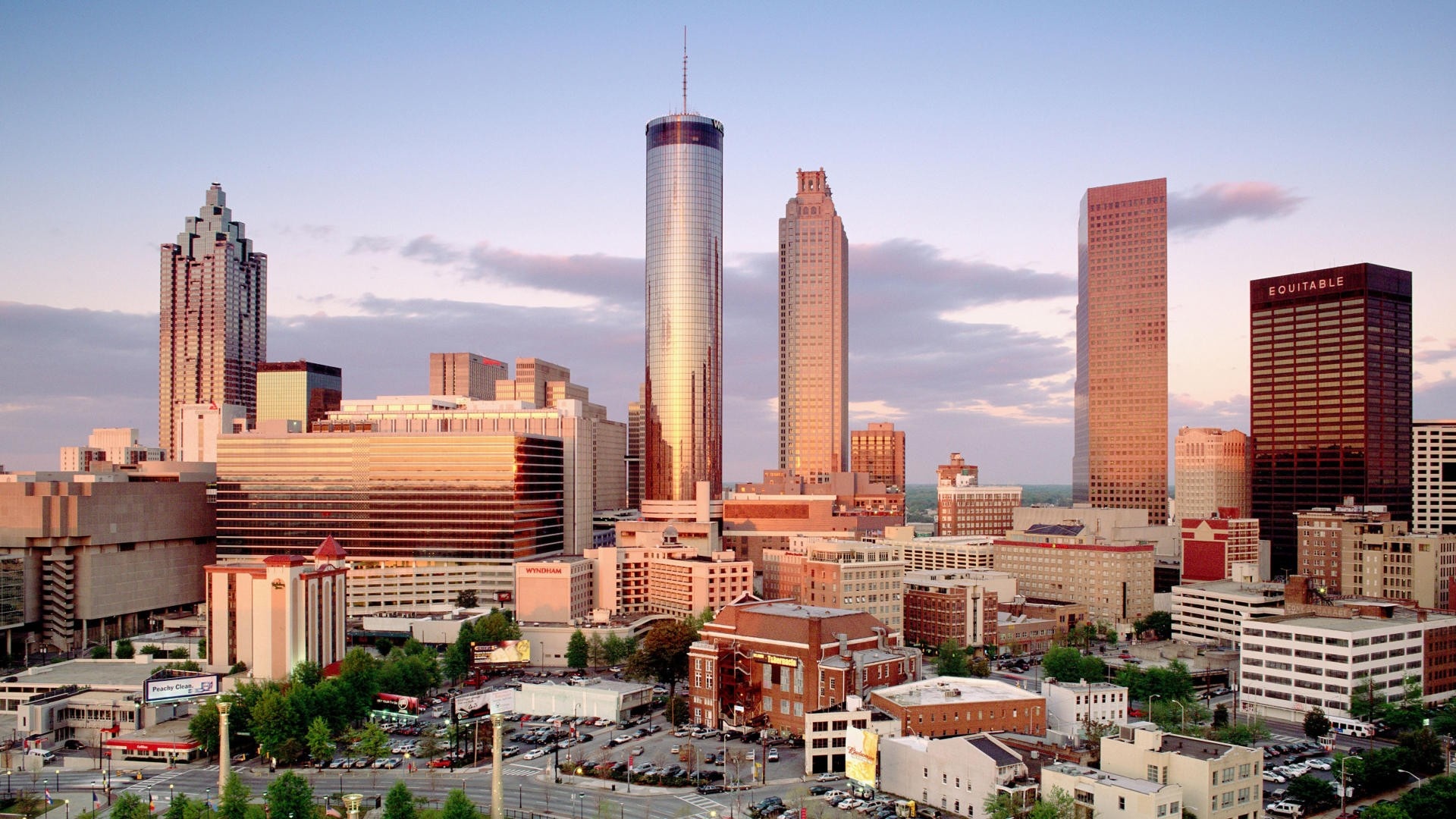 Atlanta skyline, HD wallpaper background, 1920x1080 Full HD Desktop