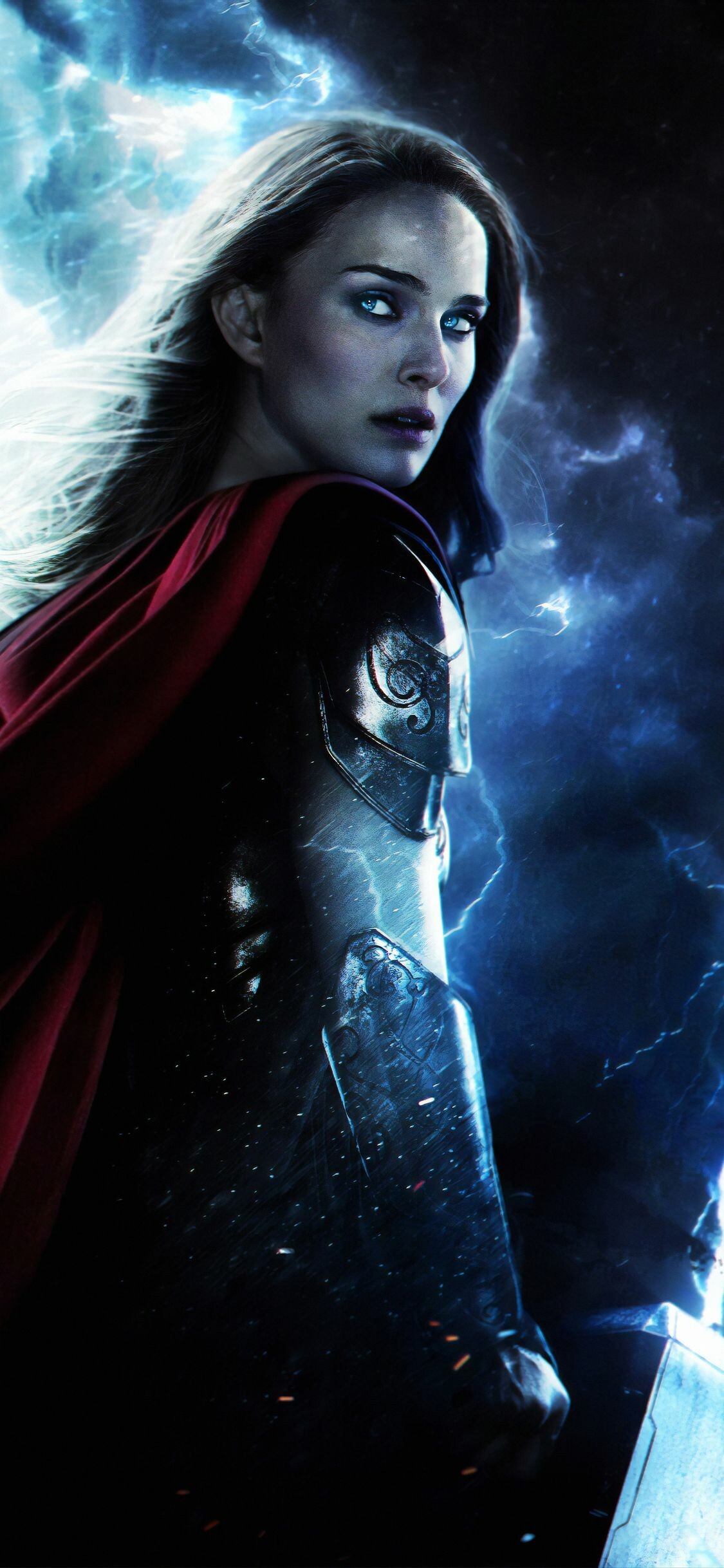 Thor: Love and Thunder, Jane Foster, Upcoming Marvel movies, Backgr, 1130x2440 HD Phone