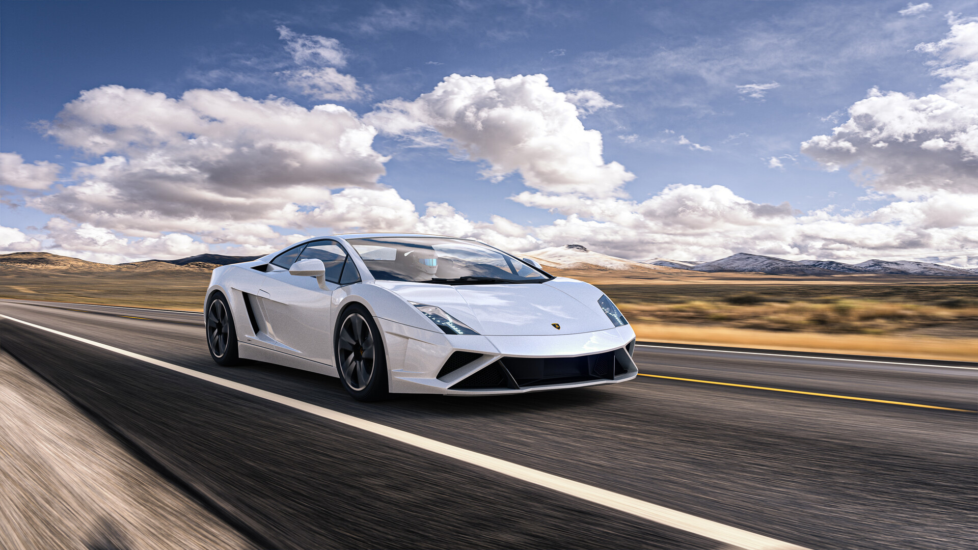 Lamborghini Gallardo, LP 560-4, 2013 design, Artstation showcase, 1920x1080 Full HD Desktop