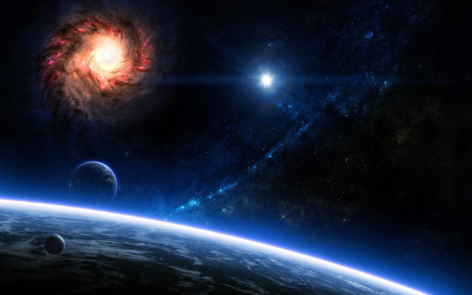 Vibrant space exploration, Celestial bodies, Astronomical wonders, Cosmic beauty, 1920x1200 HD Desktop