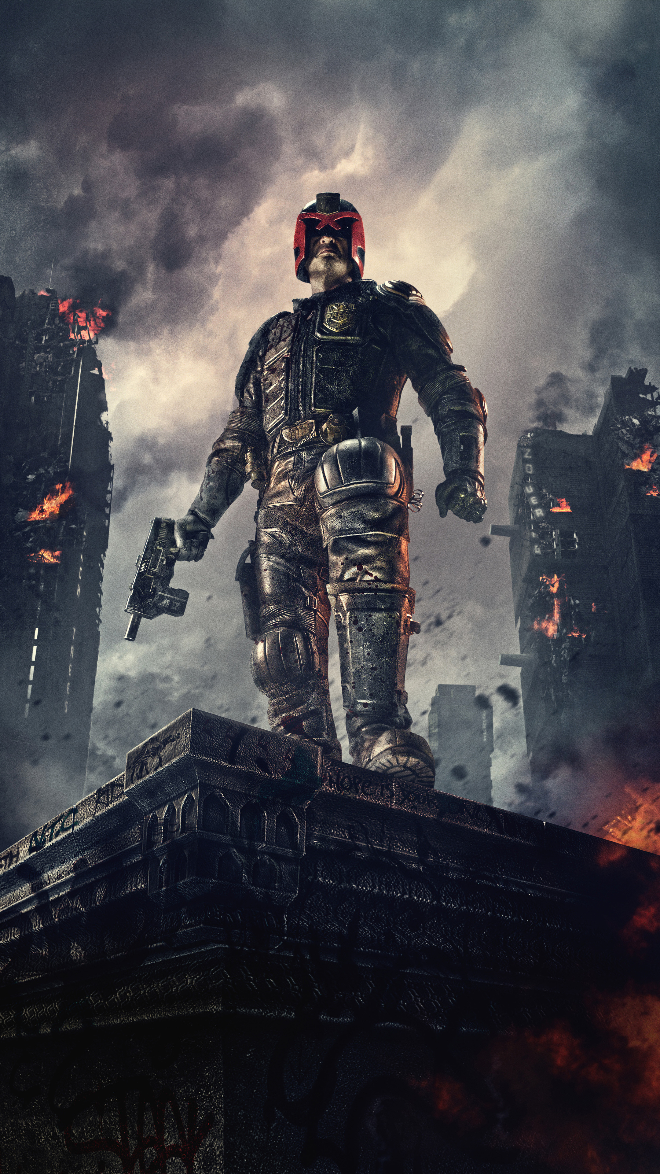 Dredd movie, Sony Xperia, HD 4K wallpapers, Science fiction, 2160x3840 4K Phone