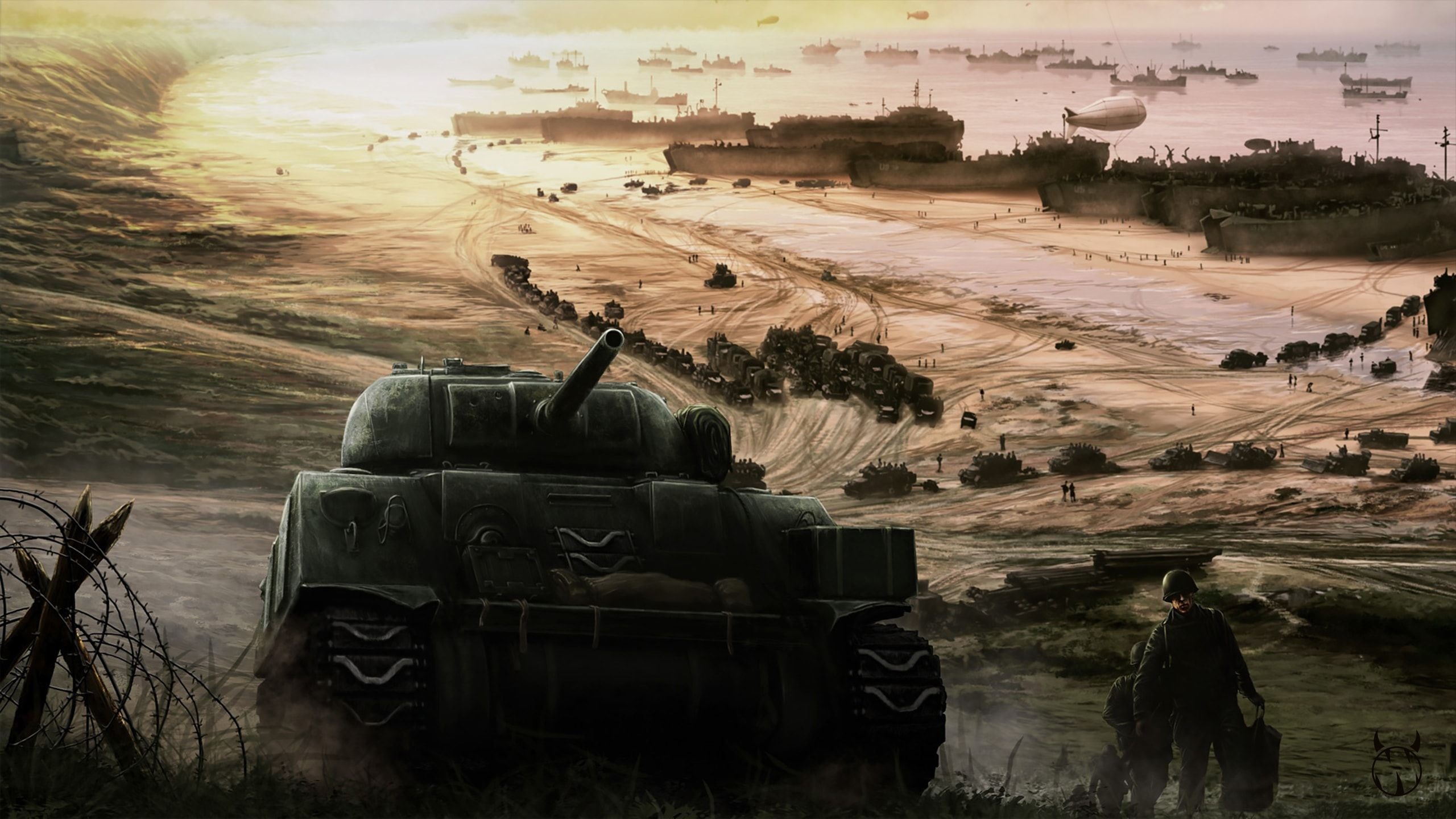 Hearts of Iron, Strategic war game, Fascinating wallpapers, Military power, 2560x1440 HD Desktop