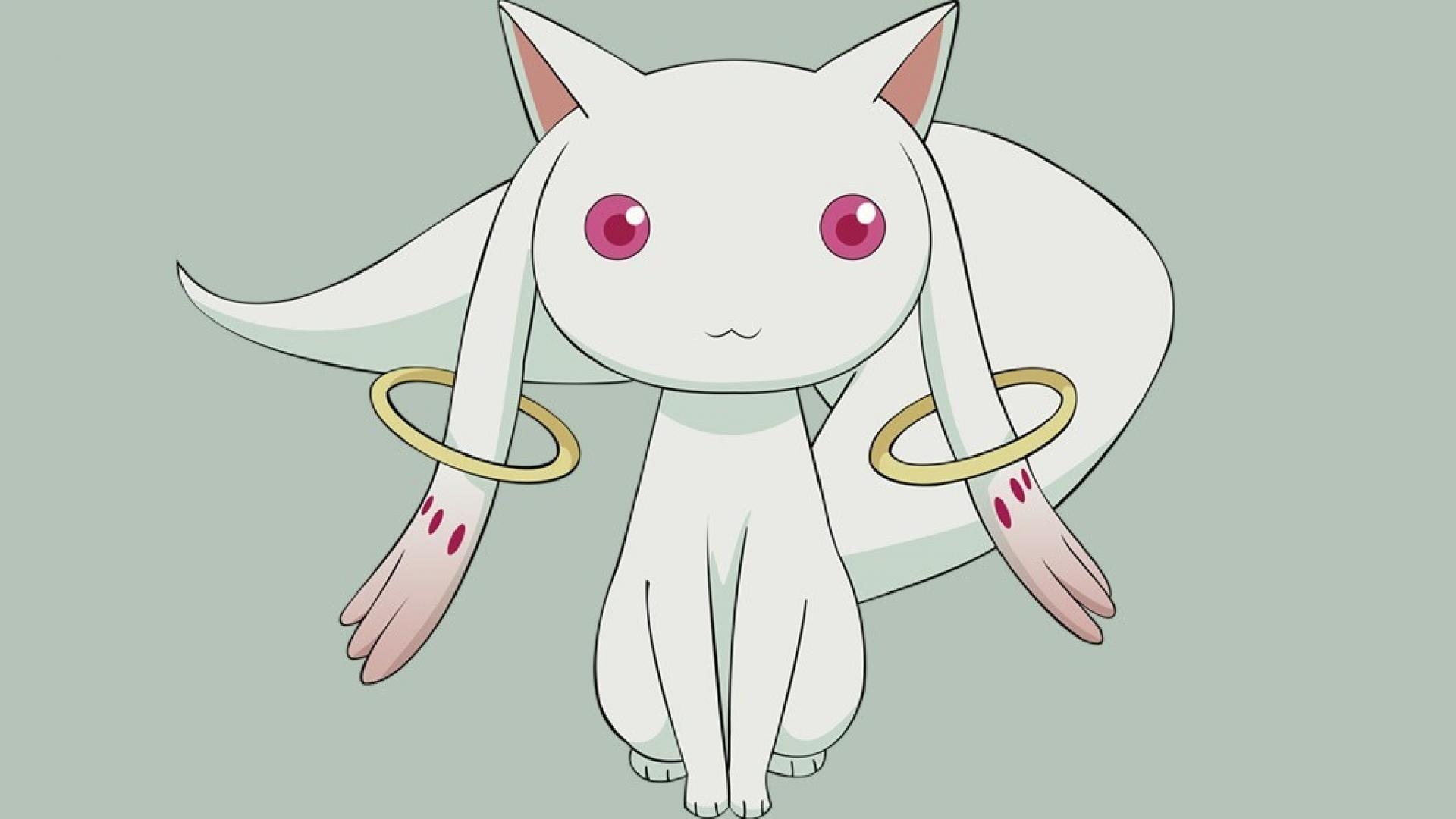 Kyubey, Mahou Shoujo Madoka Magica, Artwork wallpaper, 1920x1080 Full HD Desktop