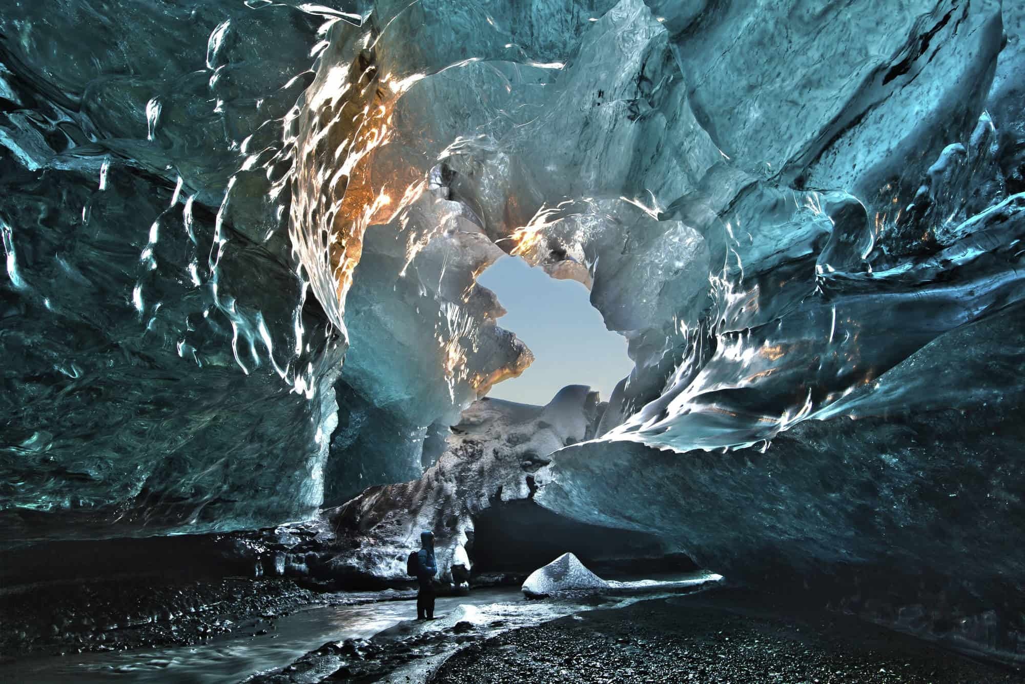 Myrdalsjokull Glacier, Ice Cave Wallpaper, 2000x1340 HD Desktop