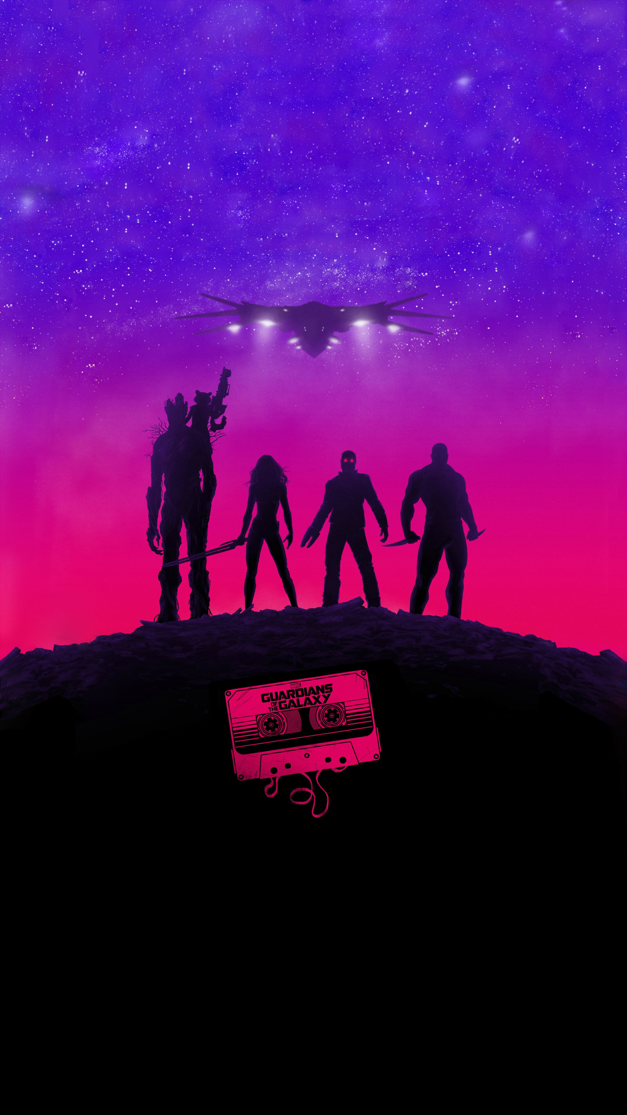 Guardians of the Galaxy wallpaper, Custom modded design, Ultra HD resolution, 2160x3840 4K Phone