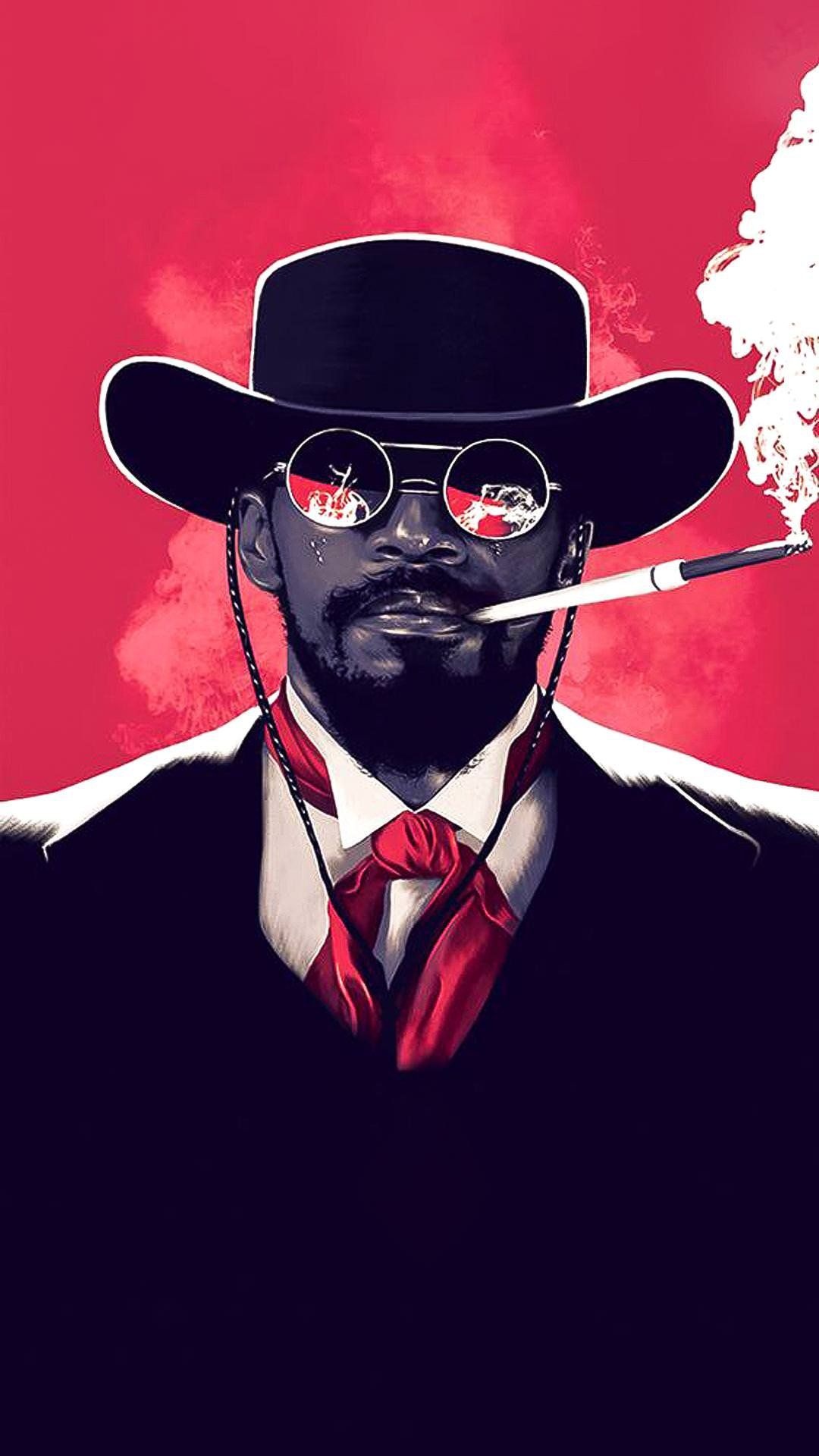 Film Art, Django Unchained wallpaper, 1080x1920 Full HD Phone