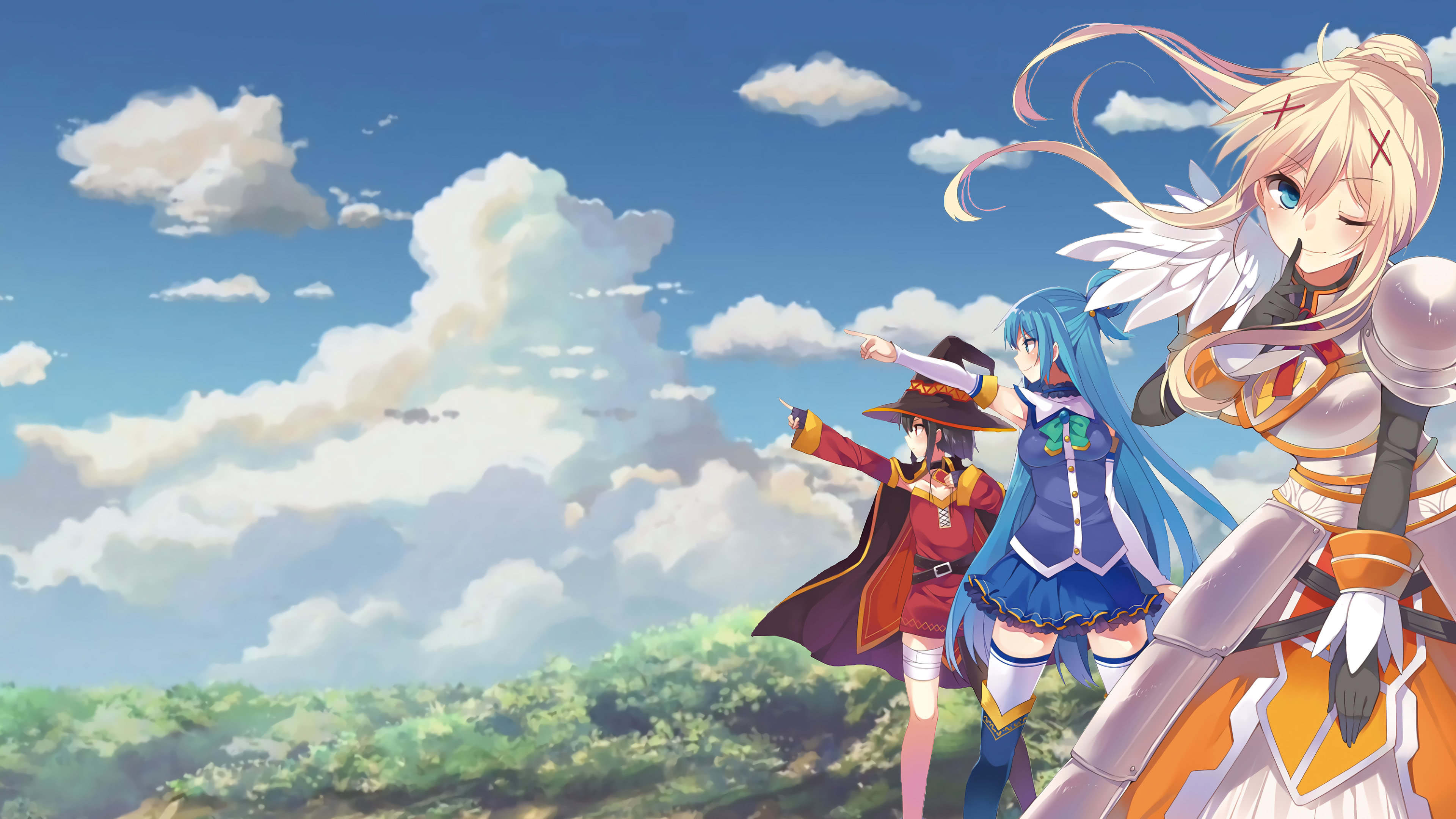 KonoSuba, Wonderful world, UHD, 4K, 3840x2160 4K Desktop