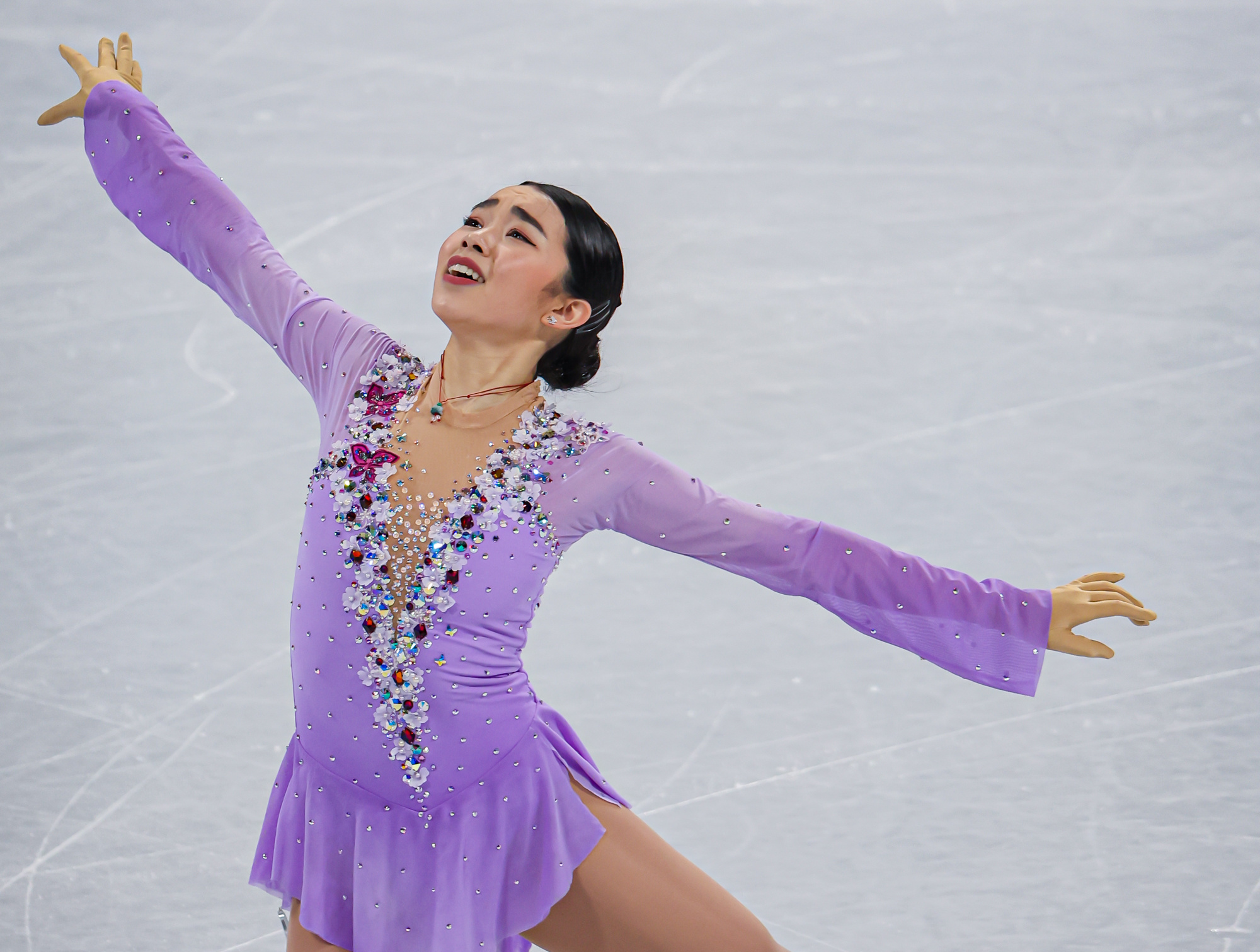 Karen Chen, Costume detail revelation, Olympic figure skating, 2000x1520 HD Desktop