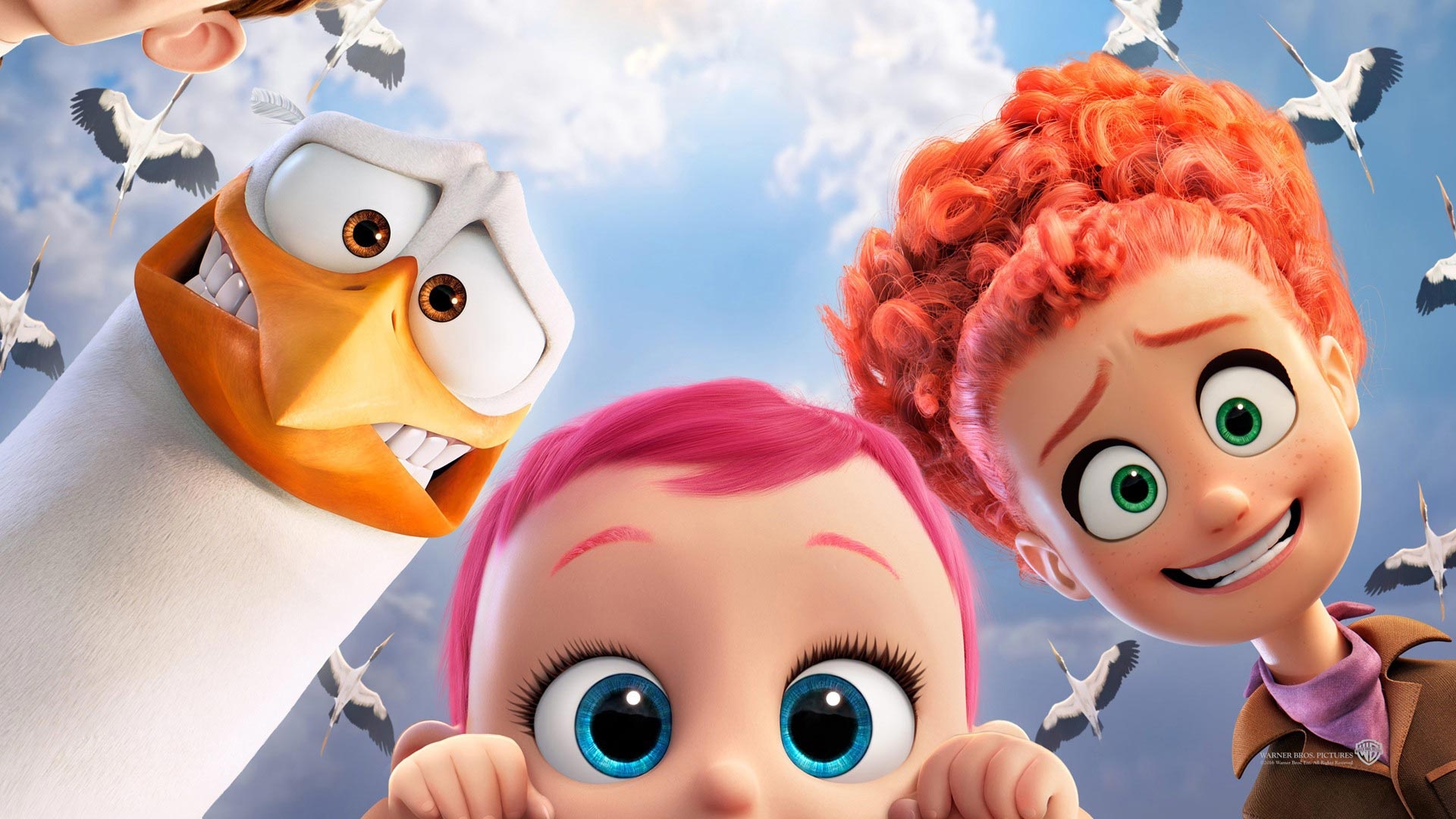 Storks, Movie theme, Windows 10, 8, 7, 1920x1080 Full HD Desktop