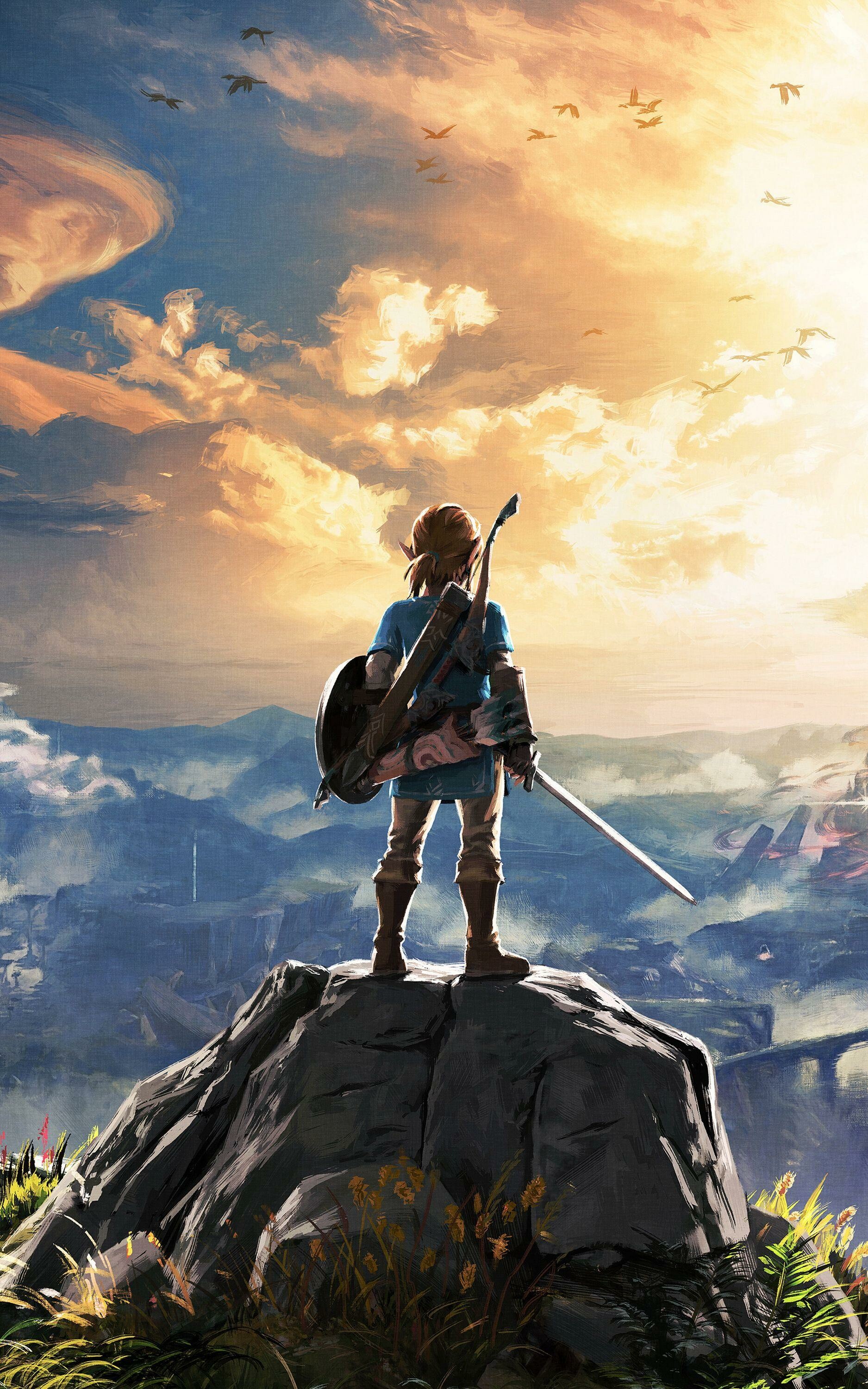 Zelda mobile wallpapers, On-the-go adventure, Legendary heroes, Magical settings, 1880x3000 HD Phone