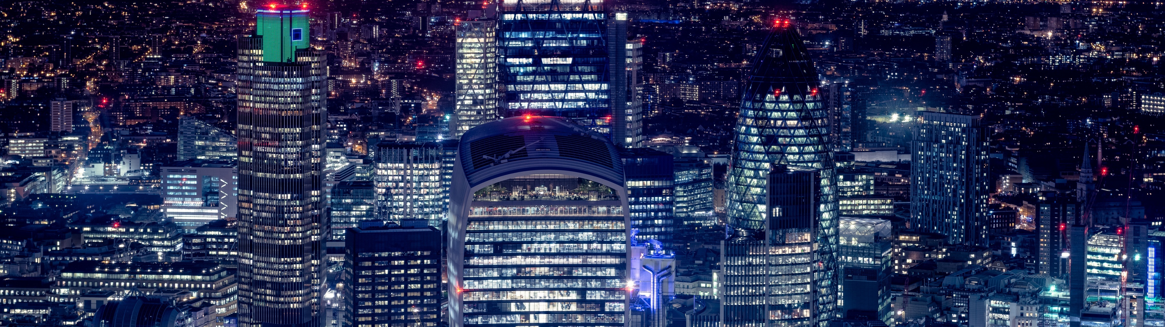 Dual monitor HD wallpapers, Wallpapers page 18, The Gherkin, Desktop, 3840x1080 Dual Screen Desktop