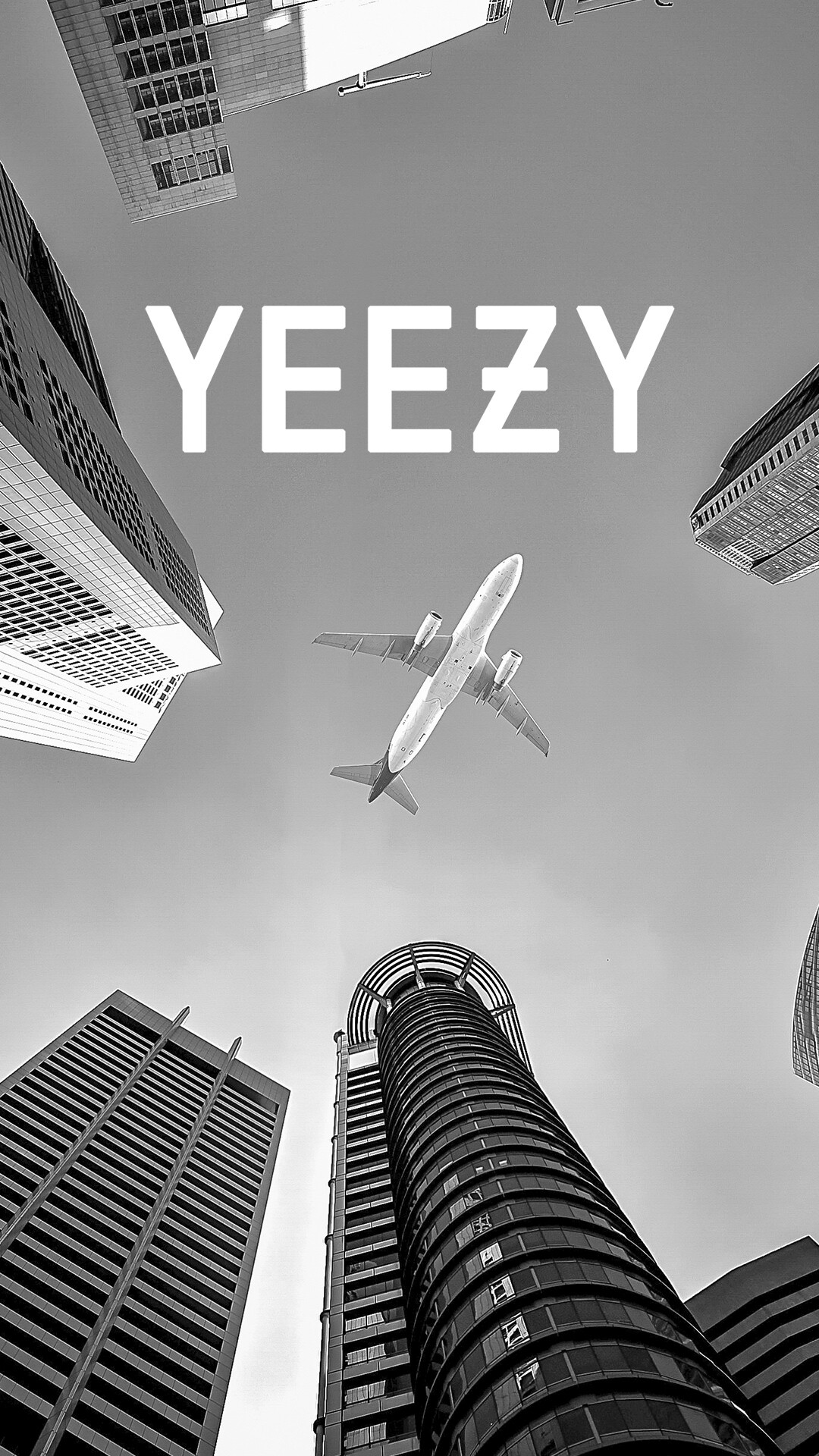 Yeezy, Plane-inspired wallpaper, Avant-garde aesthetics, Edgy visuals, 1080x1920 Full HD Phone