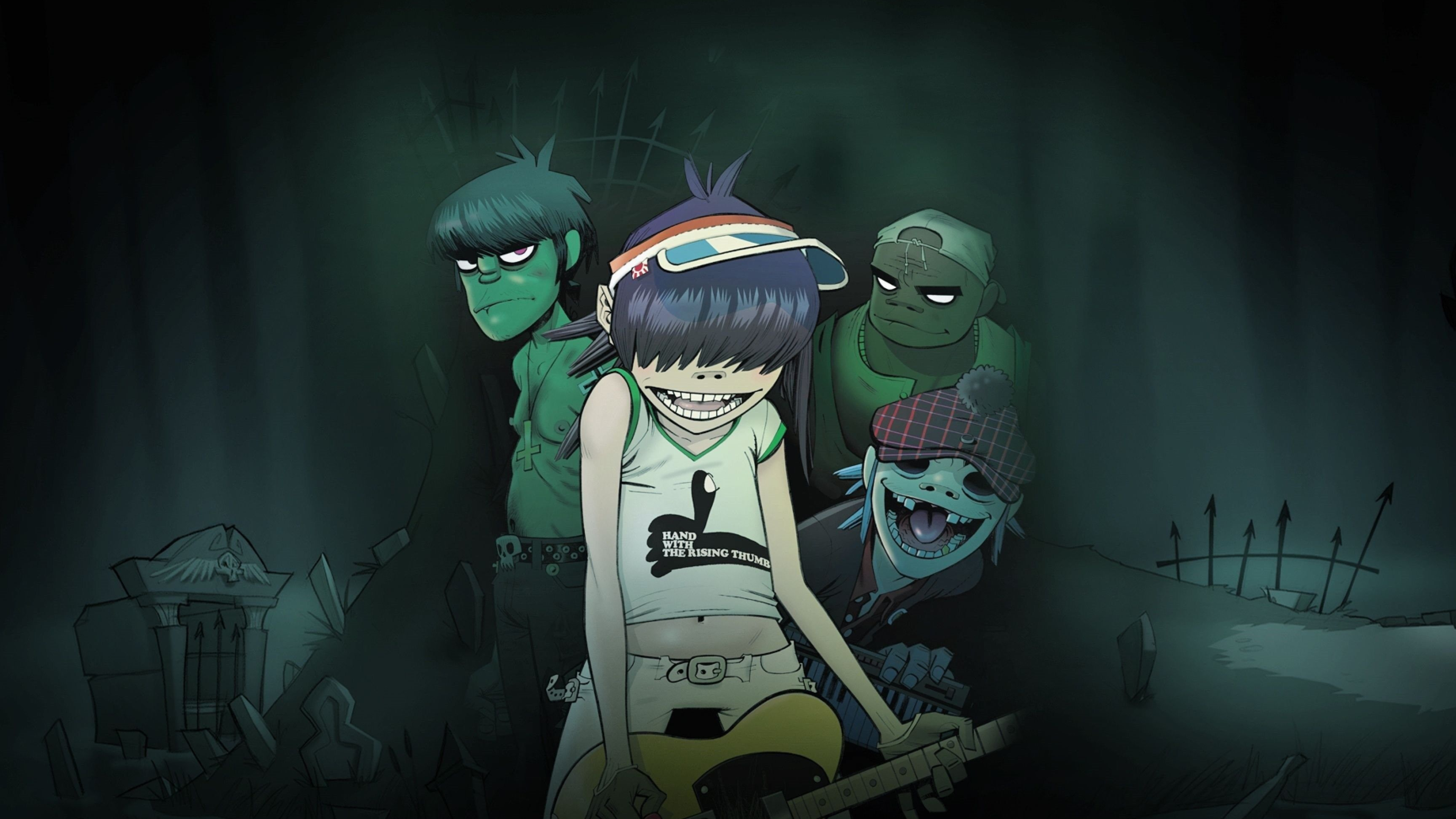 Gorillaz 4k wallpapers, Stunning visuals, High definition, Music-inspired artwork, 3840x2160 4K Desktop