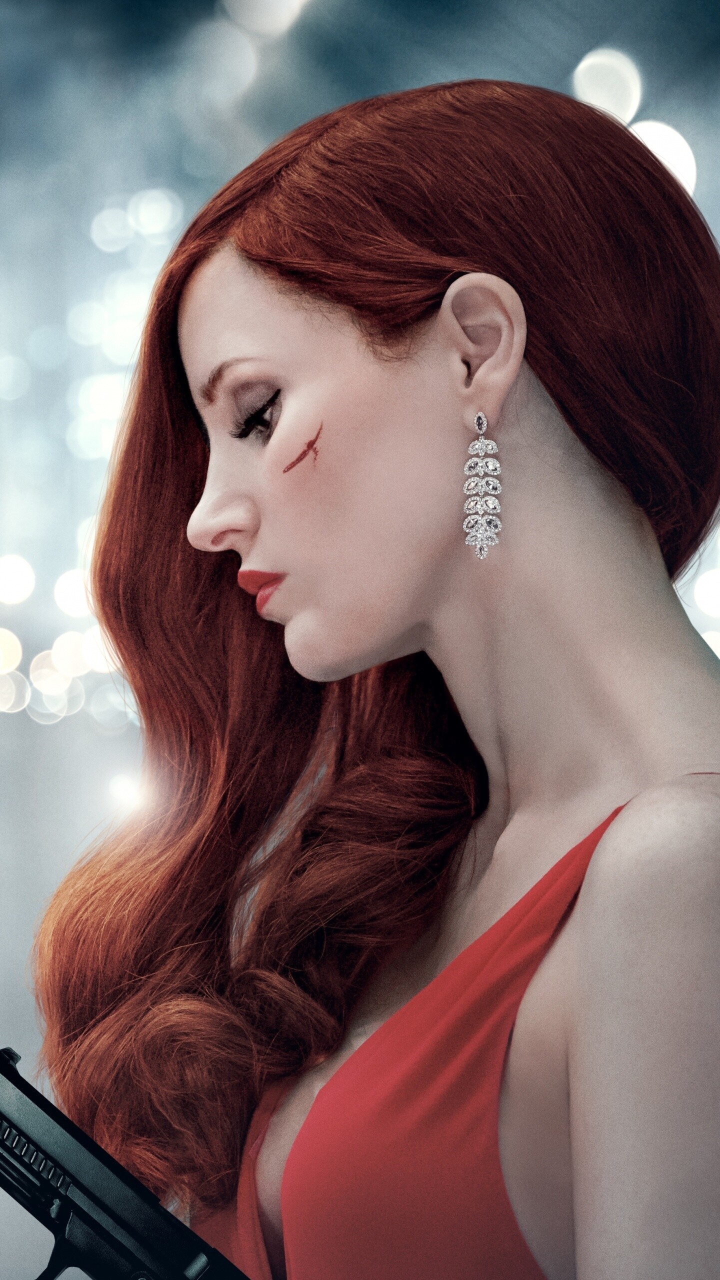 Jessica Chastain, Ava movie wallpapers, Stunning actress, Gorgeous images, 1440x2560 HD Phone