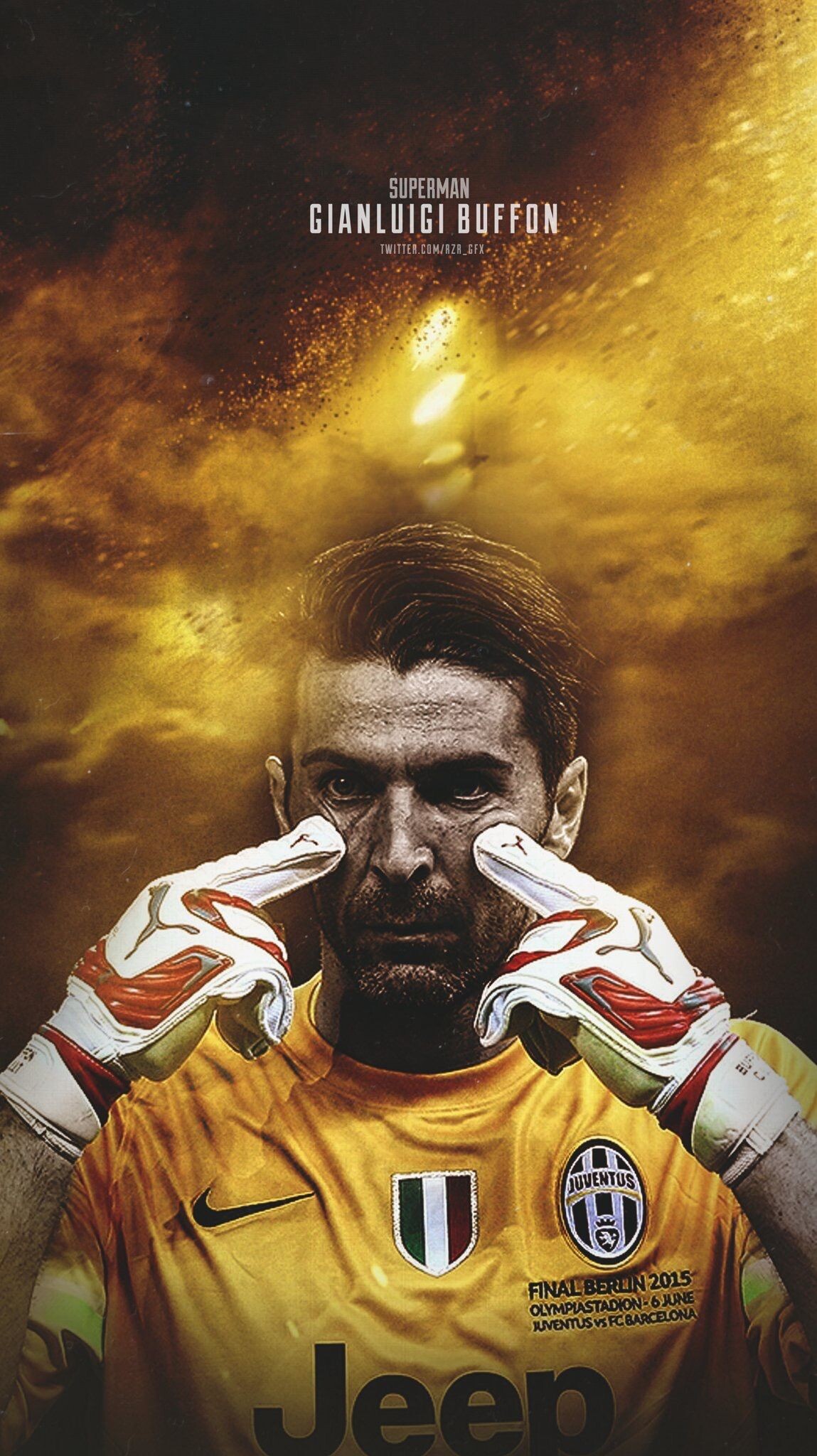 Football art, Gianluigi Buffon's career, Tribute to a legend, Sports inspiration, 1150x2050 HD Phone