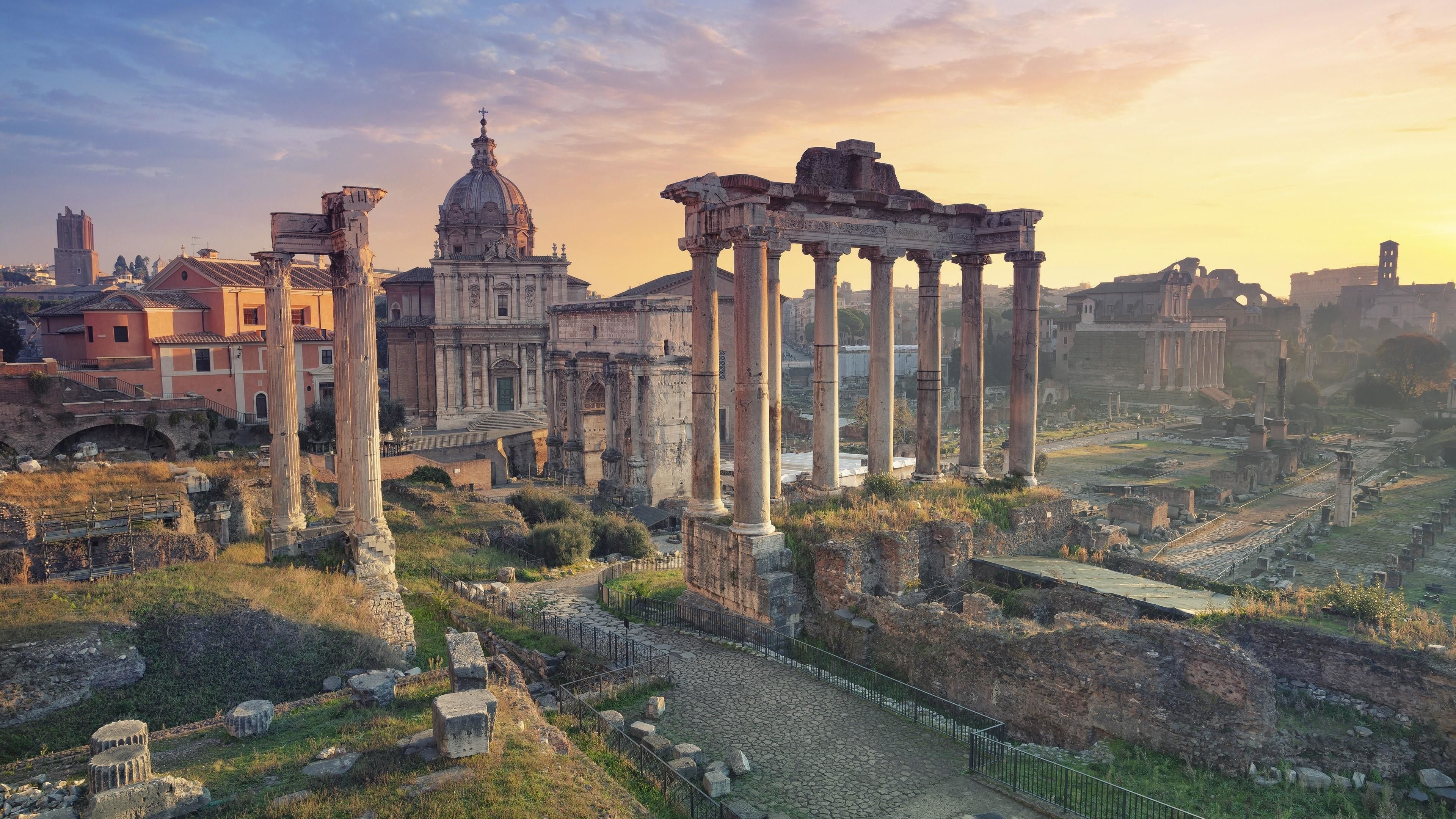 Roman Forum, History Wallpaper, 3840x2160 4K Desktop