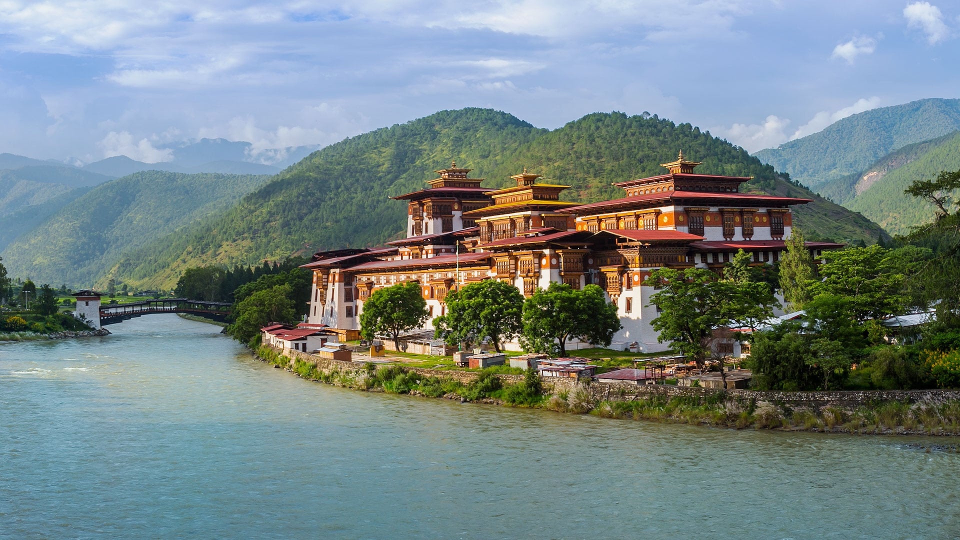 Paro Valley, Bhutan, Travels, Tigers Nest, 1920x1080 Full HD Desktop