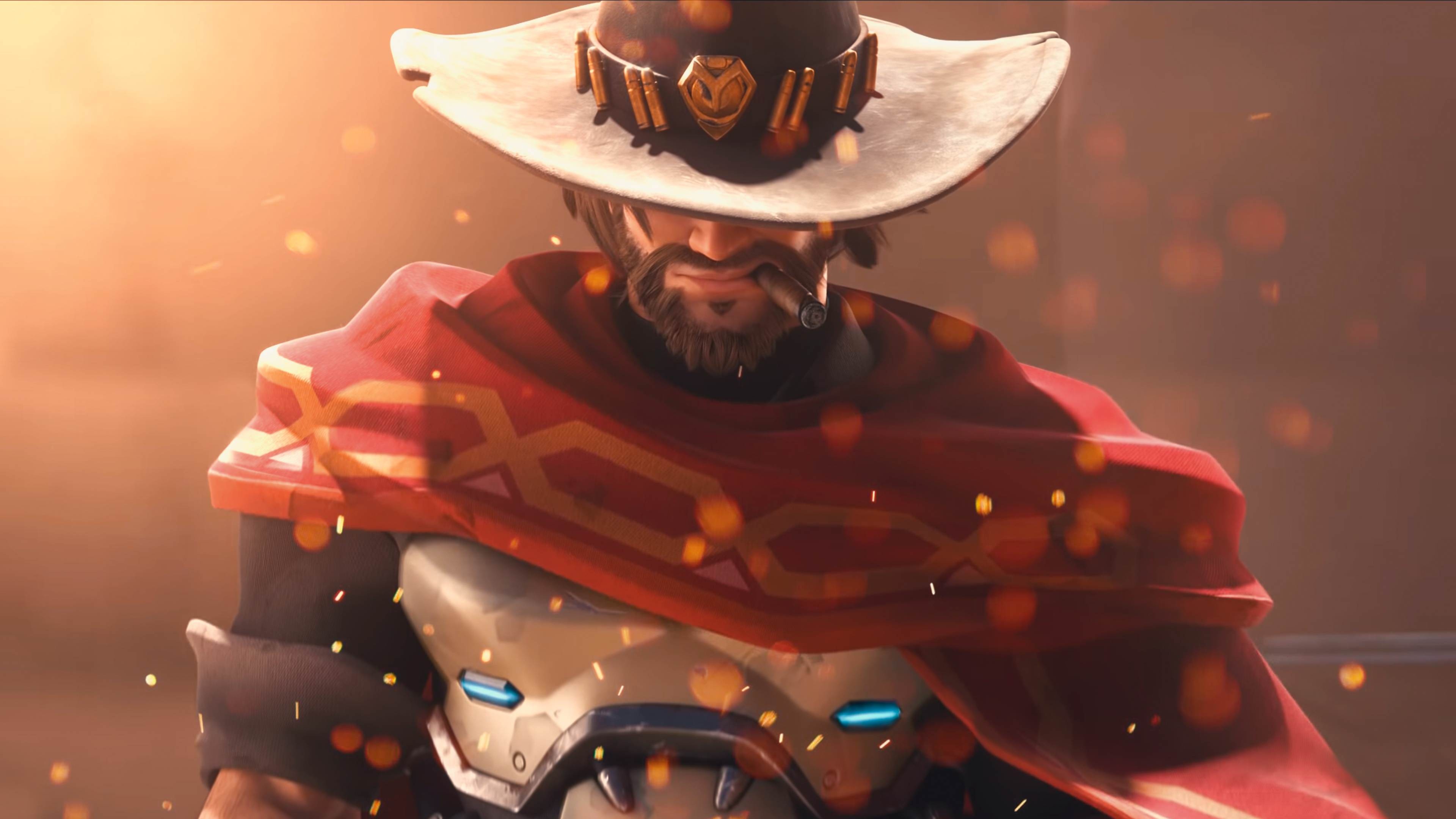 Overwatch McCree, Wallpapers, Sarah Simpson, Fan art, 3840x2160 4K Desktop