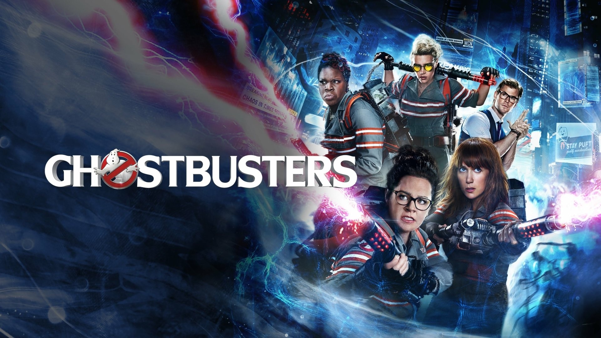 Ghostbusters (2016), Comedy horror franchise, Paranormal exterminators, Reimagined reboot, 1920x1080 Full HD Desktop