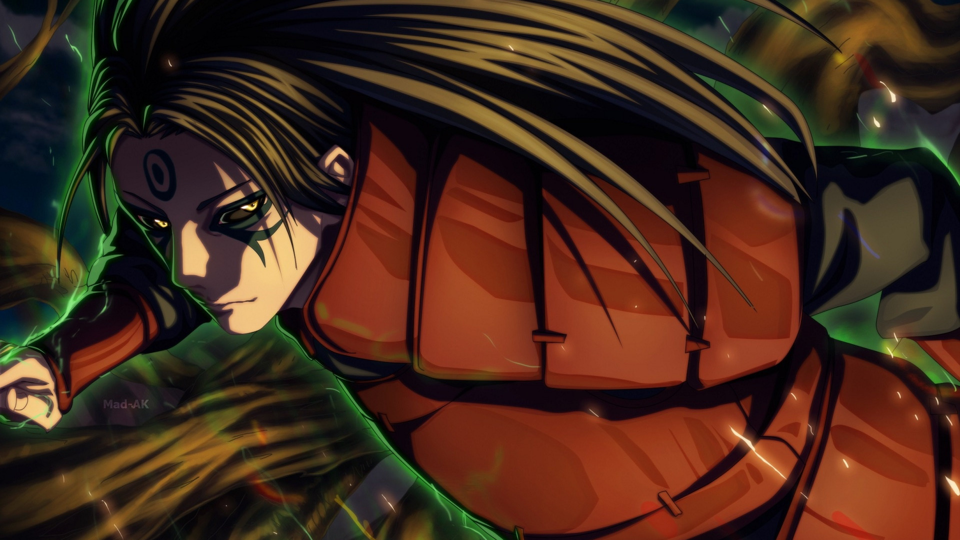 Hashirama Senju, Anime character, Naruto series, Shonen section, 1920x1080 Full HD Desktop